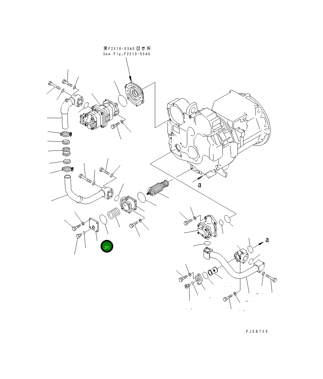 Крышка 17A-49-12341  Komatsu