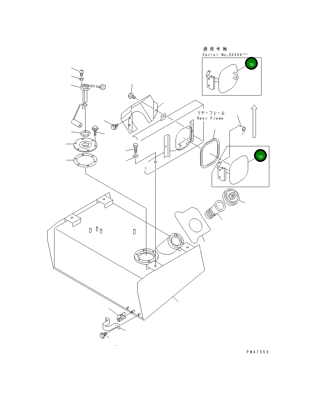 Крышка 417-04-21170 Komatsu