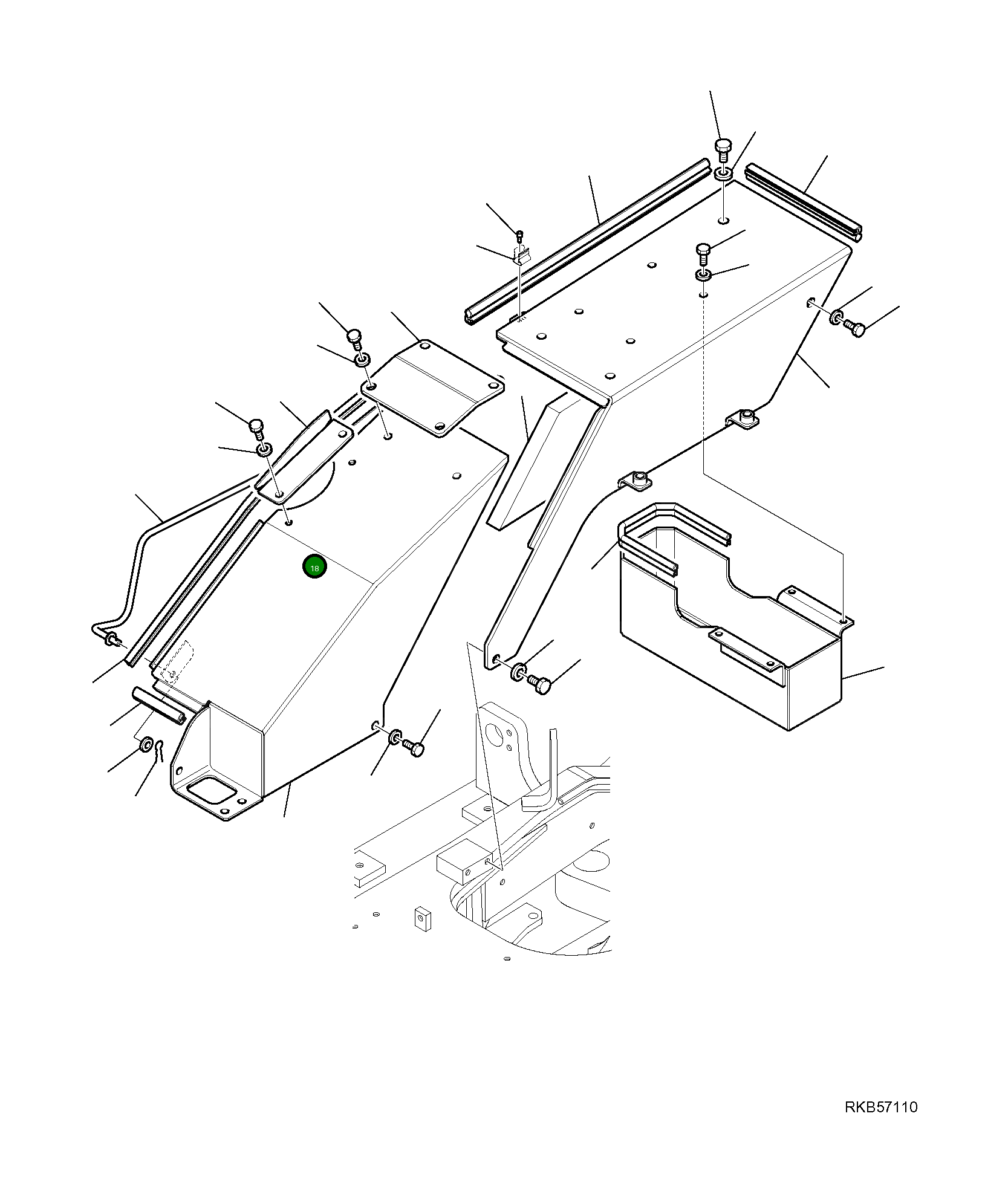 Крышка 21W-54-R8420  Komatsu