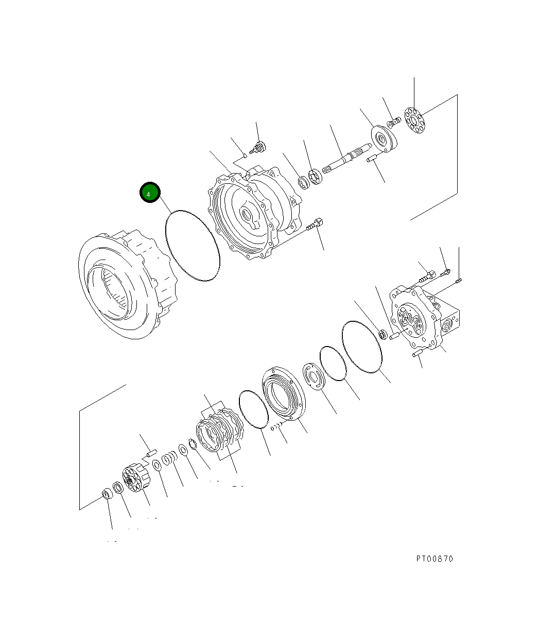 Кольцо уплотнительное (O-Ring) TZW49-13235  Komatsu