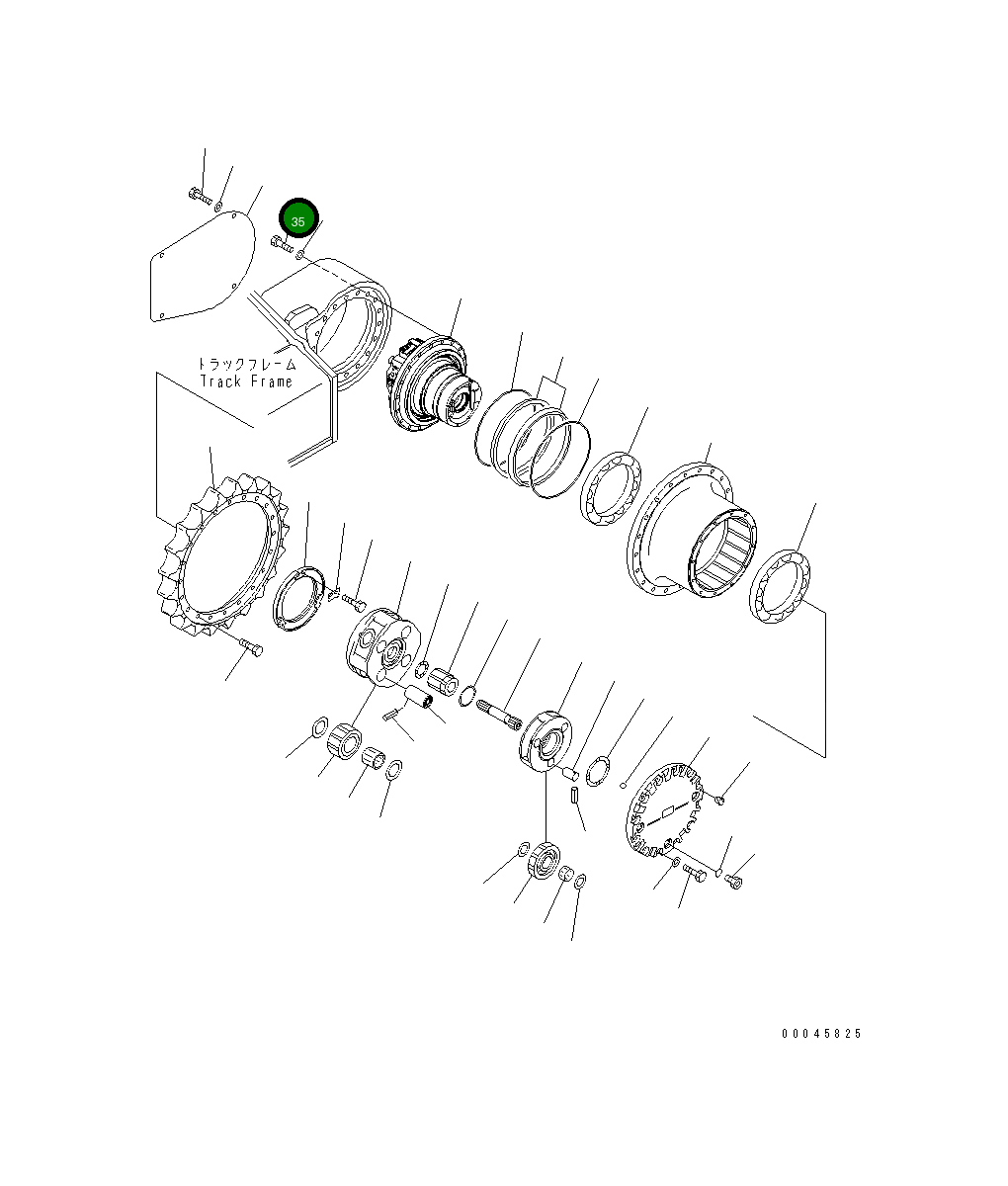 Болт 01010-B1660 Komatsu