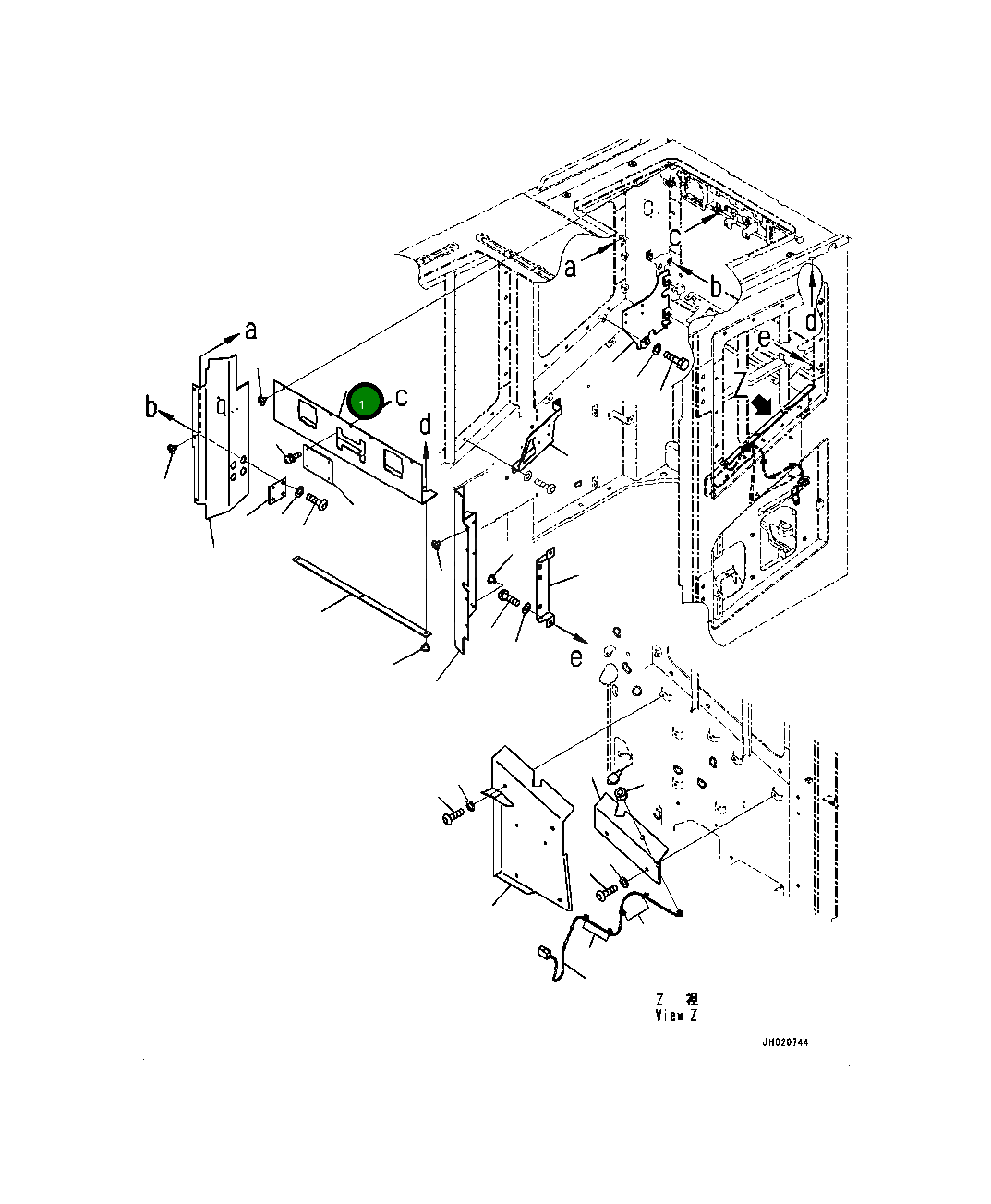 Крышка 4A2-53-12411 Komatsu