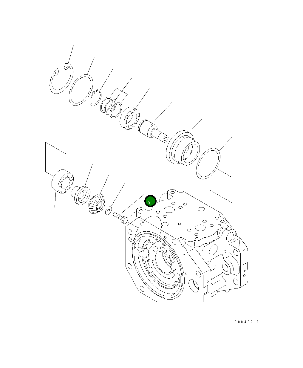 Болт 01010-E1225  Komatsu