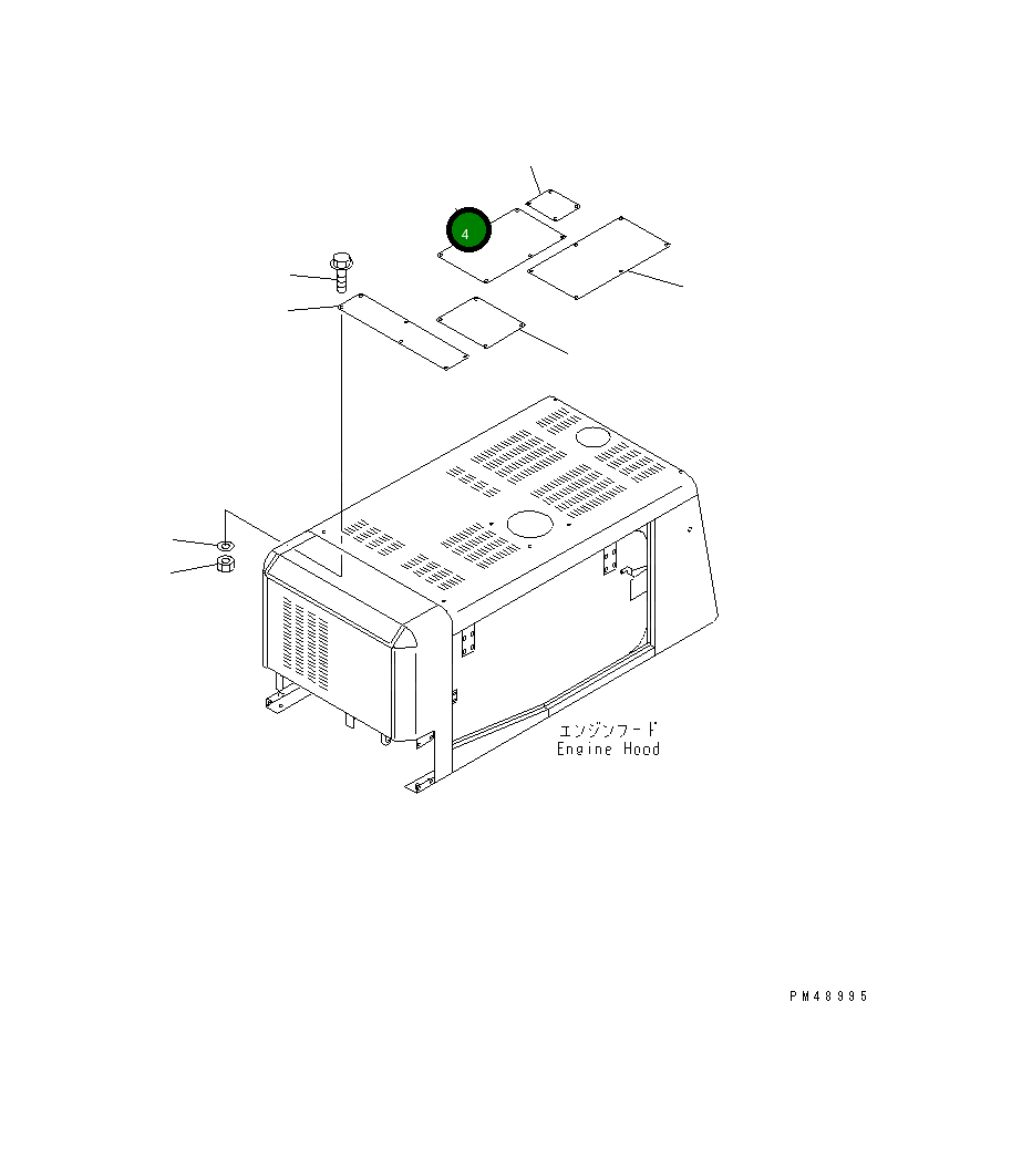 Крышка 419-Z03-2120  Komatsu