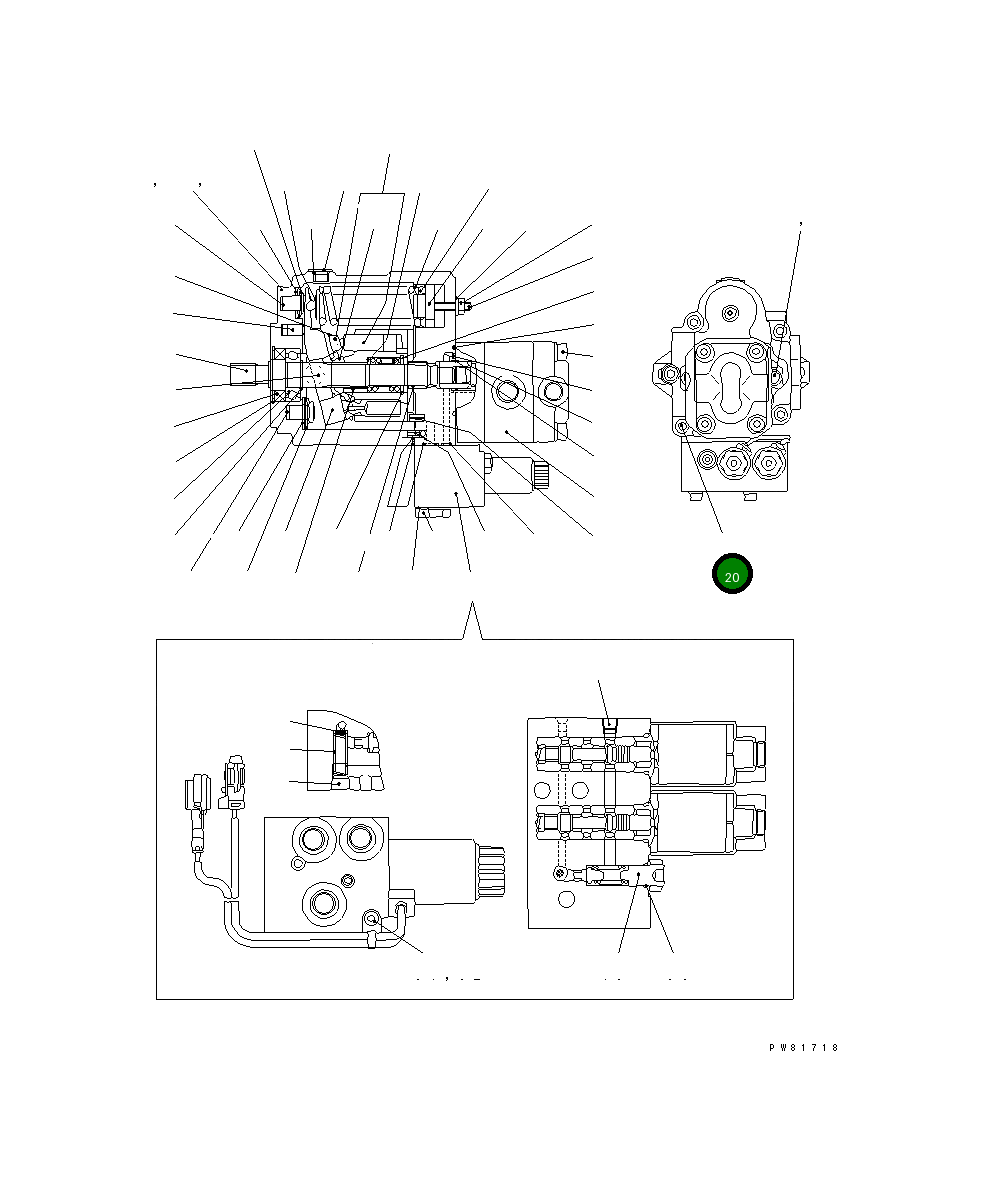 Болт YM172422-73540 Komatsu