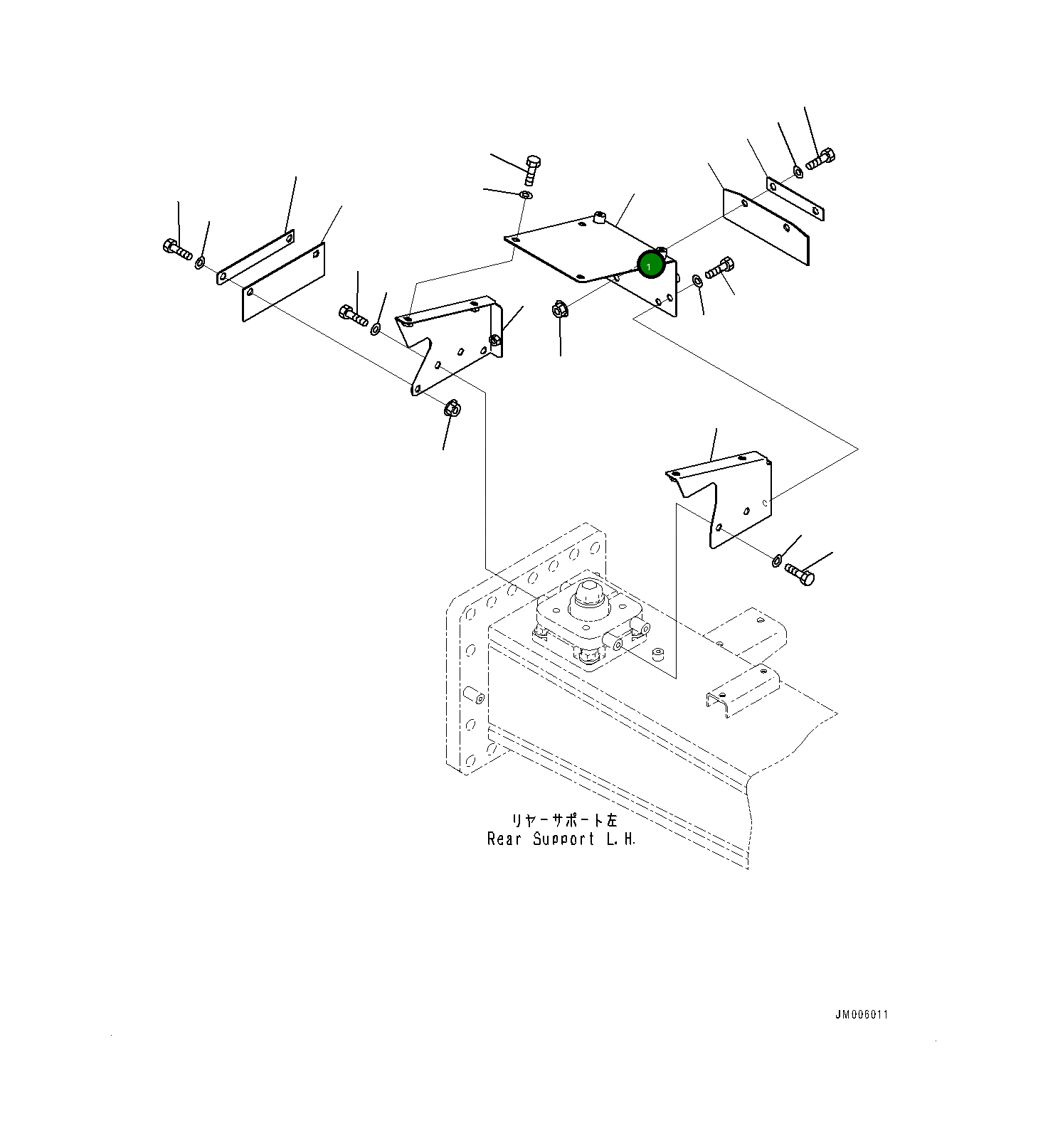 Крышка 561-54-8H310  Komatsu