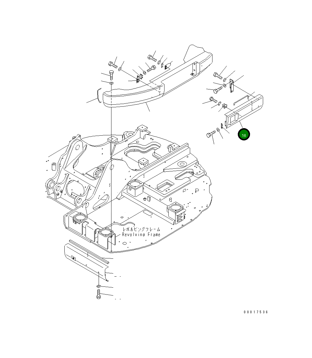 Крышка 22B-54-19290NK Komatsu
