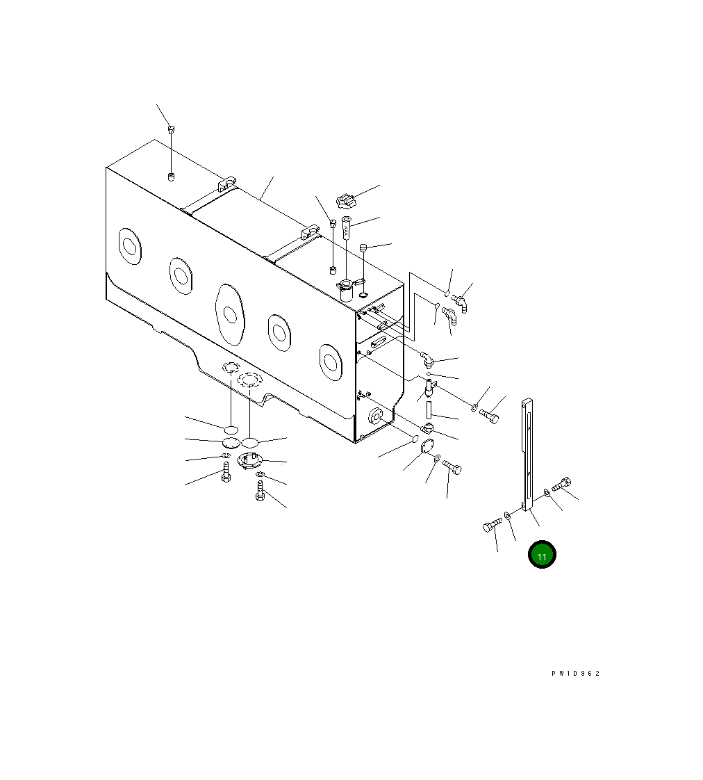 Крышка 21T-04-71141 Komatsu
