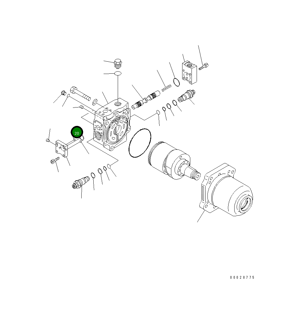Кольцо уплотнительное (O-Ring) 07000-F2030 Komatsu