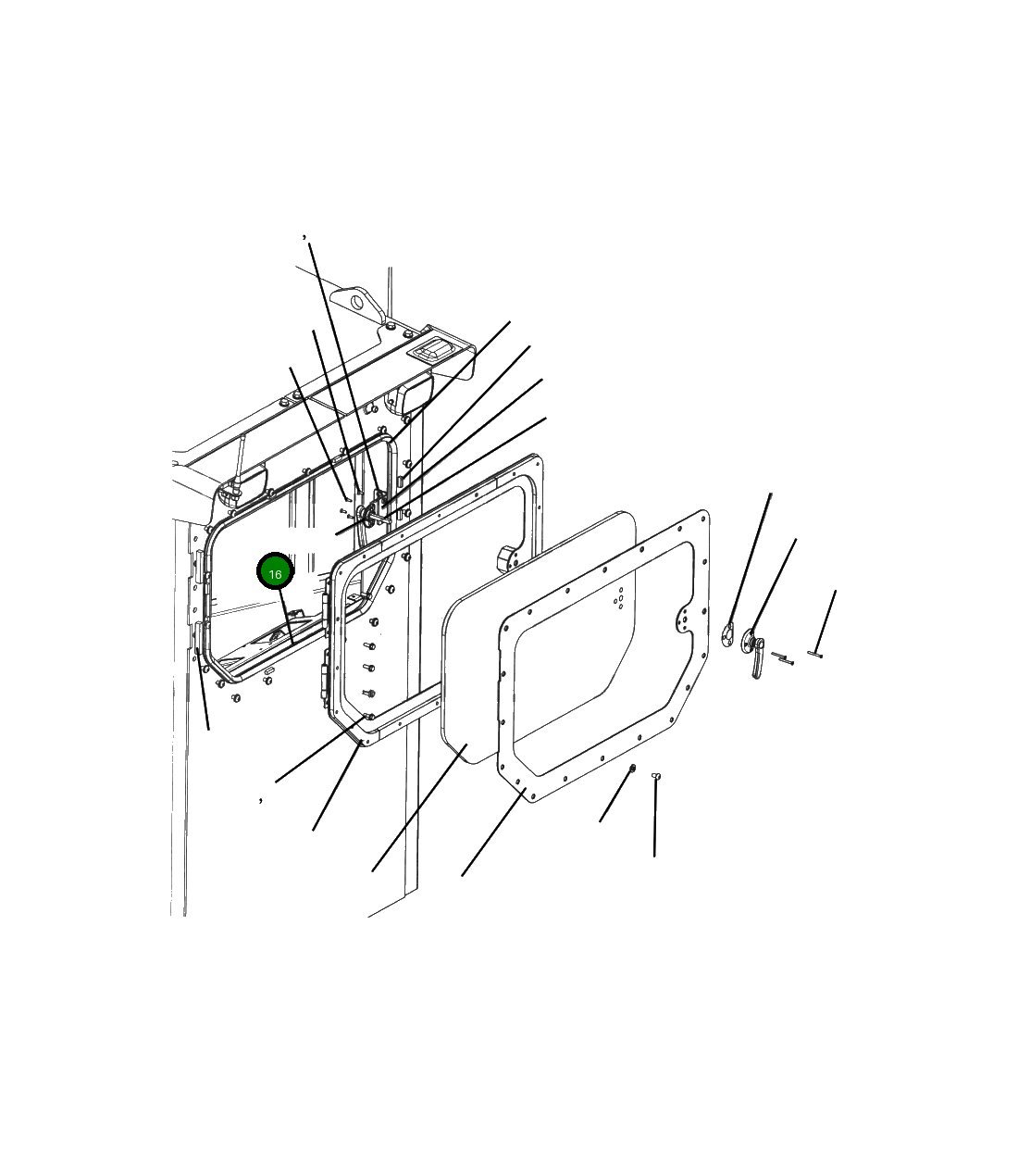 Крышка 207-53-32670  Komatsu