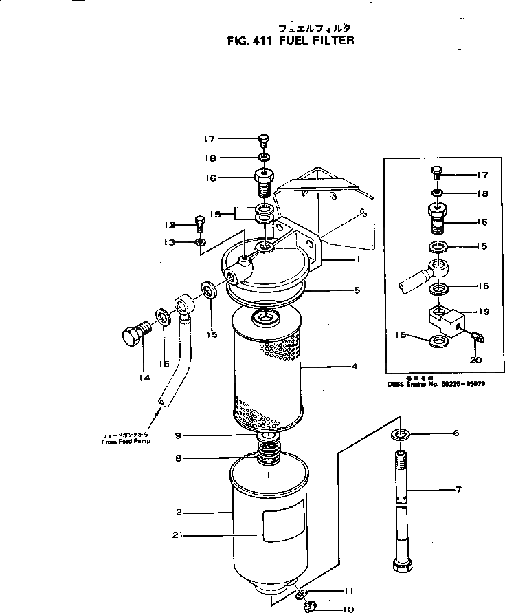 Болт 6110-73-6150  Komatsu
