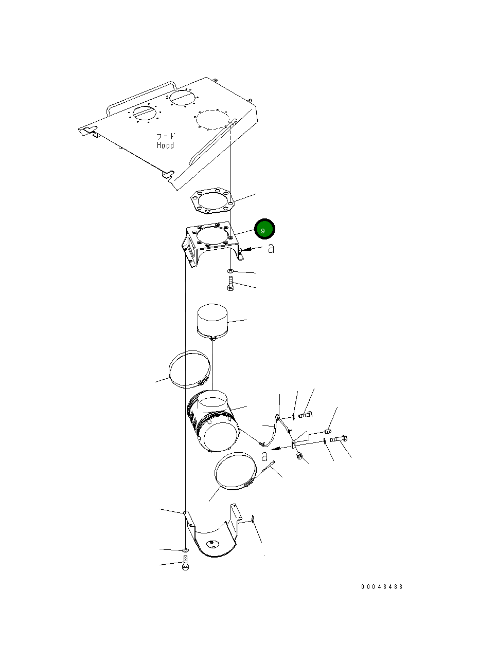 Крышка 17A-01-41321 Komatsu