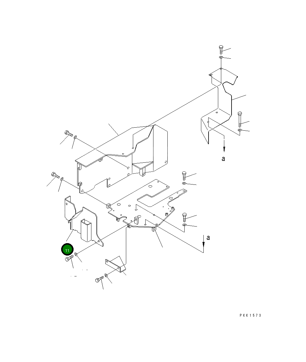 Крышка 14X-977-1560 Komatsu