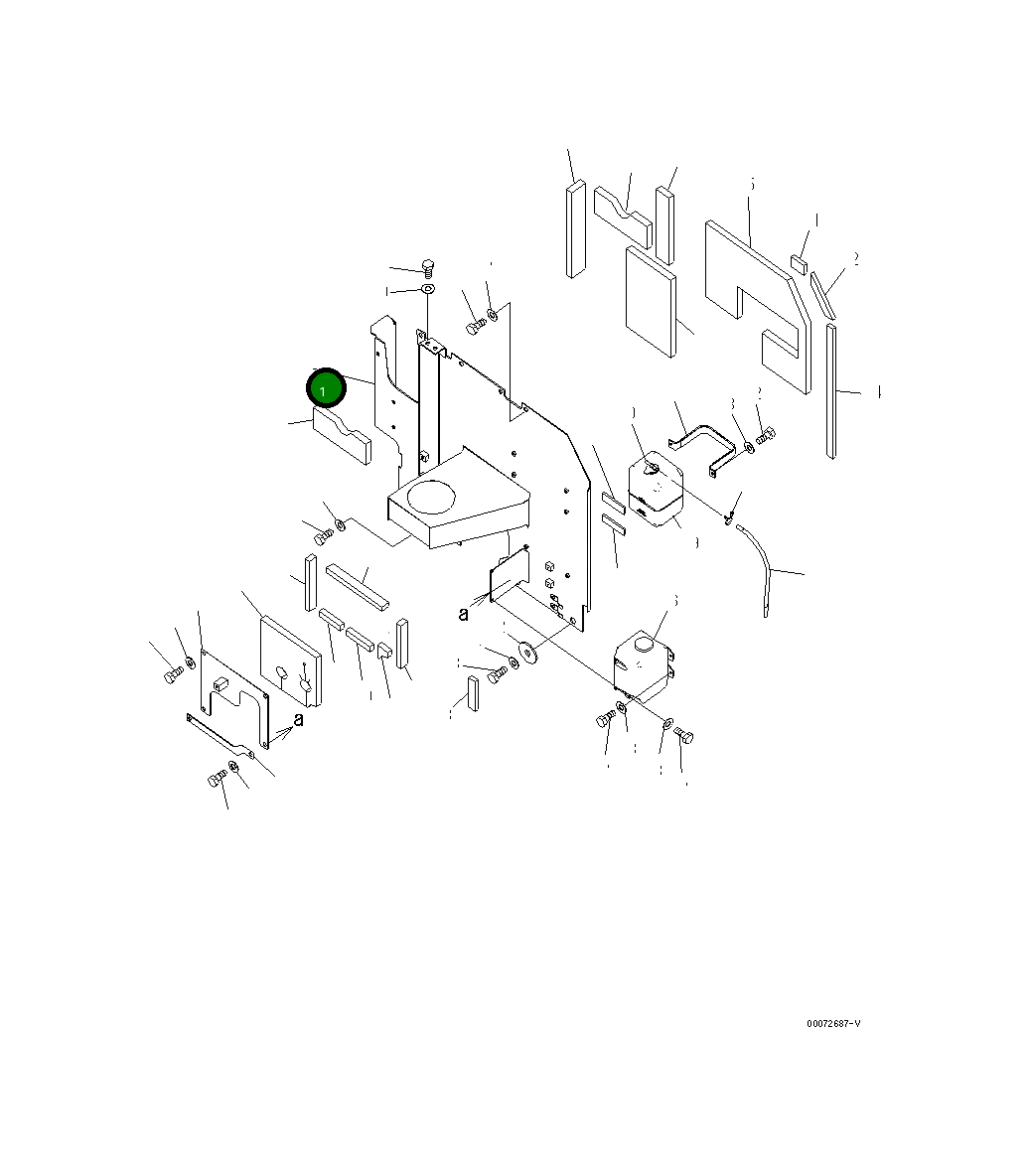 Крышка 20Y-54-K4050 Komatsu