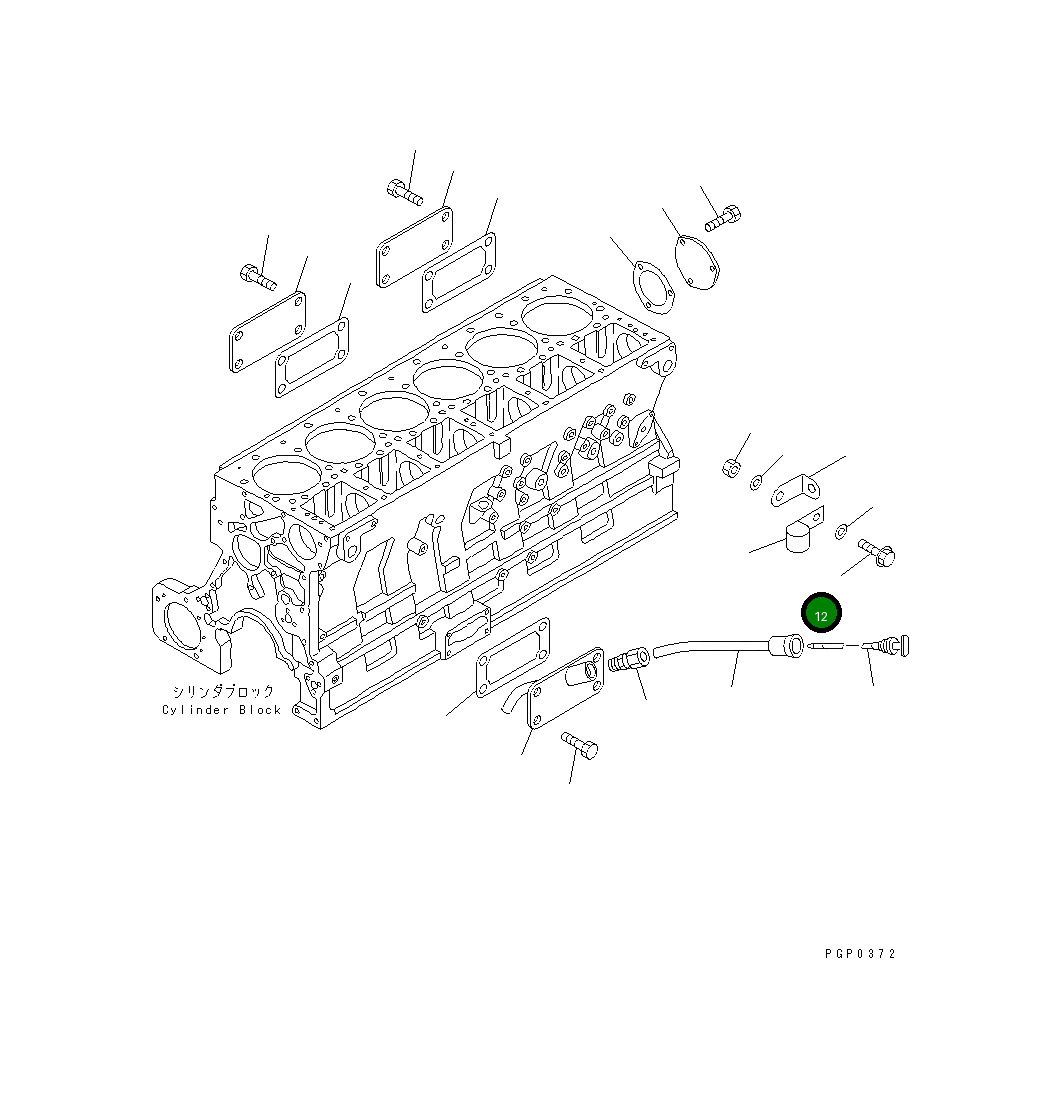 Болт CU3821783 Komatsu