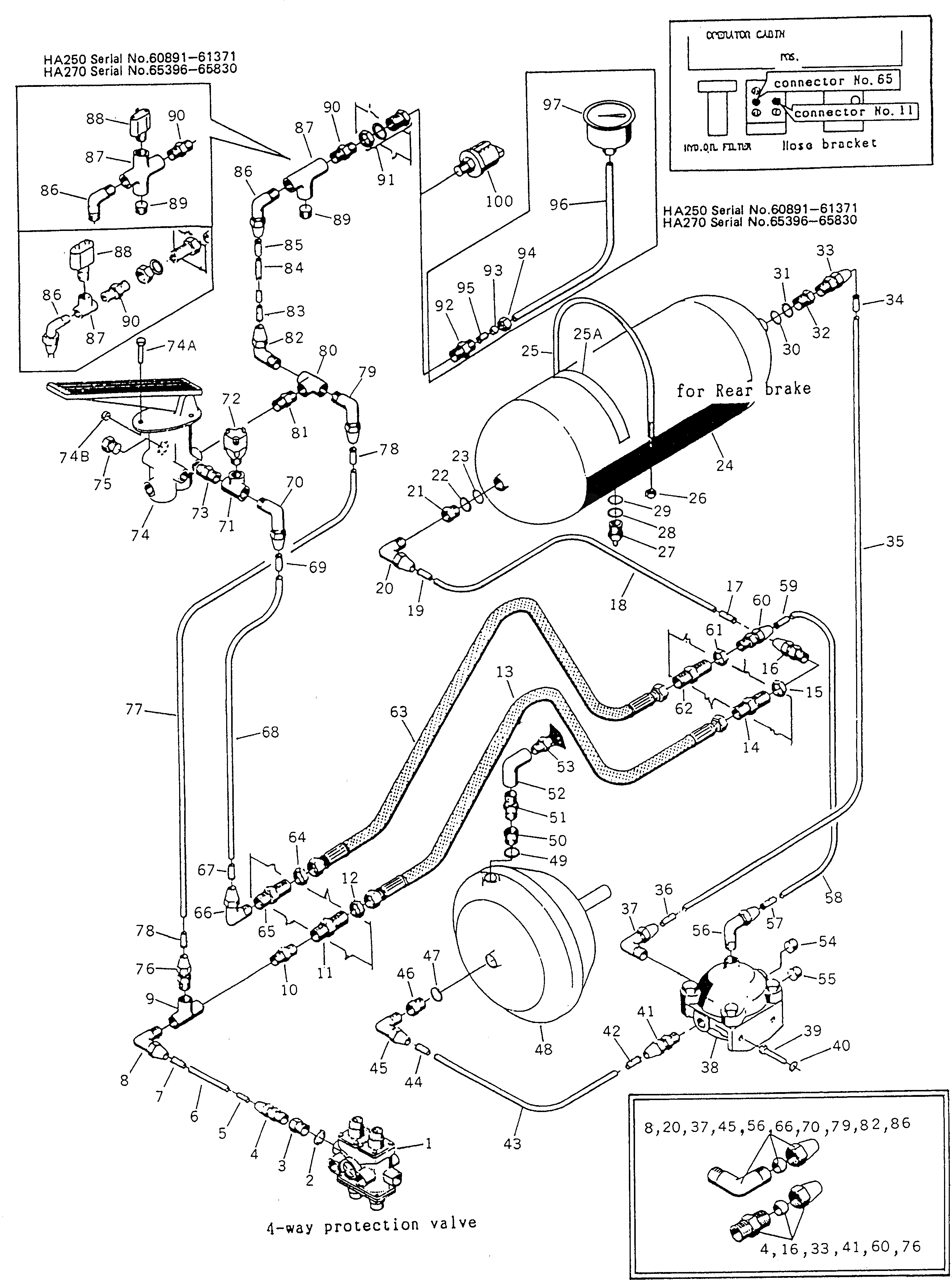 Болт BW061206 Komatsu