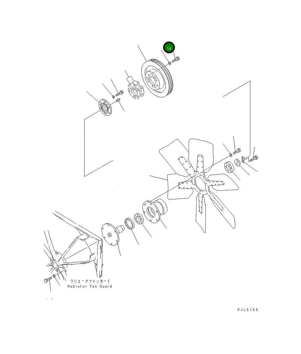 Болт 01016-51270 Komatsu