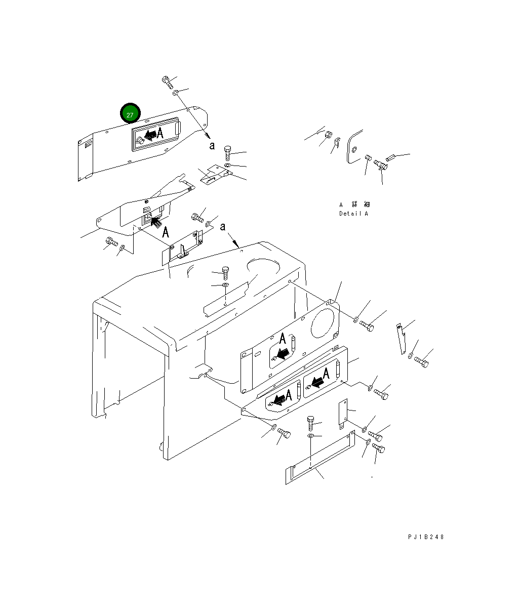 Крышка 176-54-49211 Komatsu