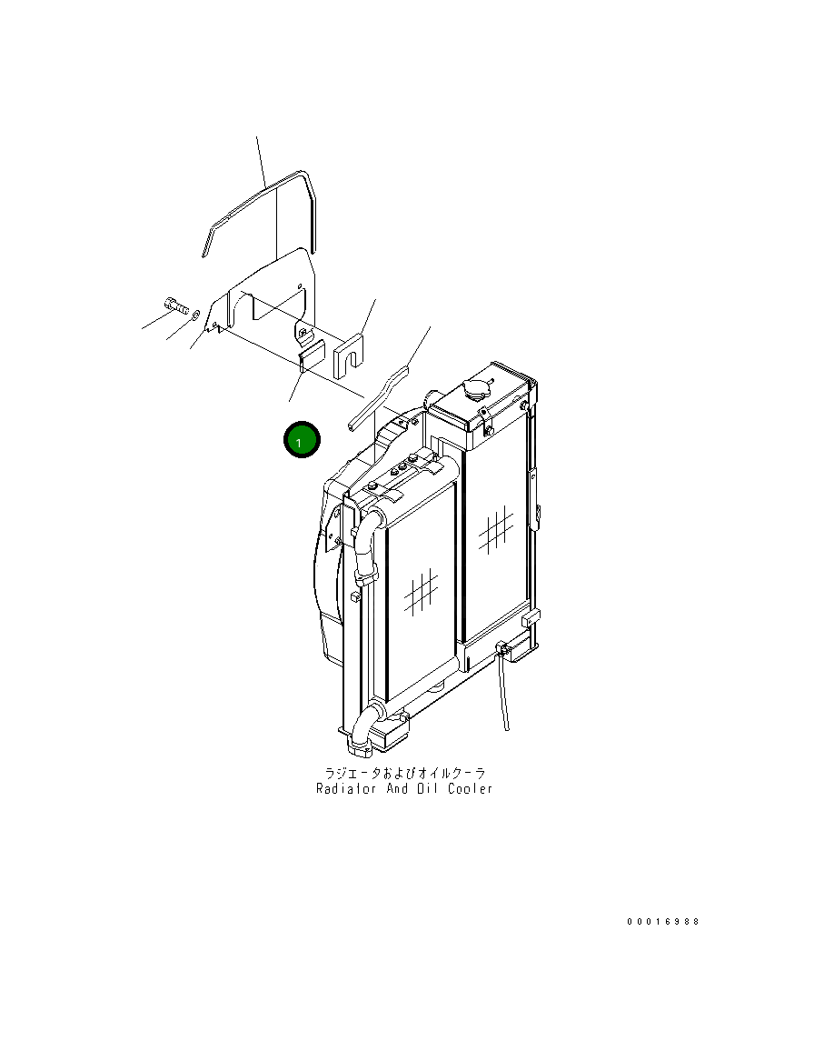 Крышка 21W-03-42841 Komatsu