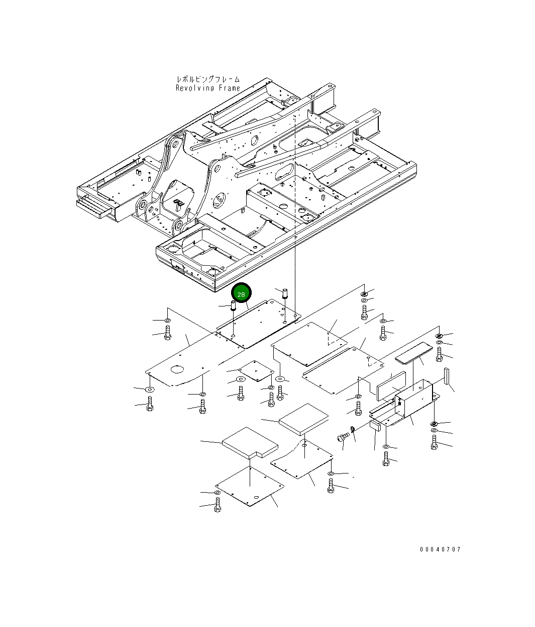 Крышка 20Y-54-78881  Komatsu