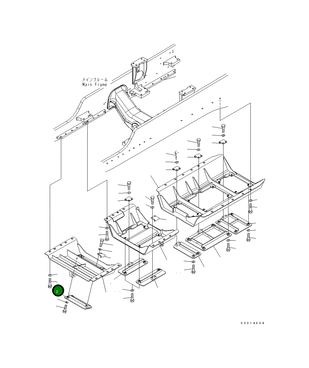 Крышка 154-54-76370 Komatsu