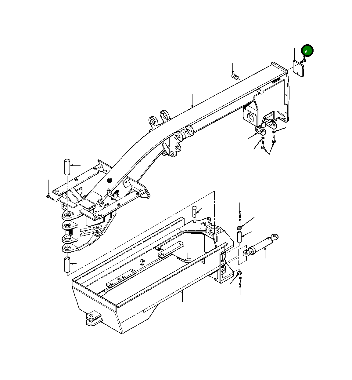 Болт 27 592 R1  Komatsu