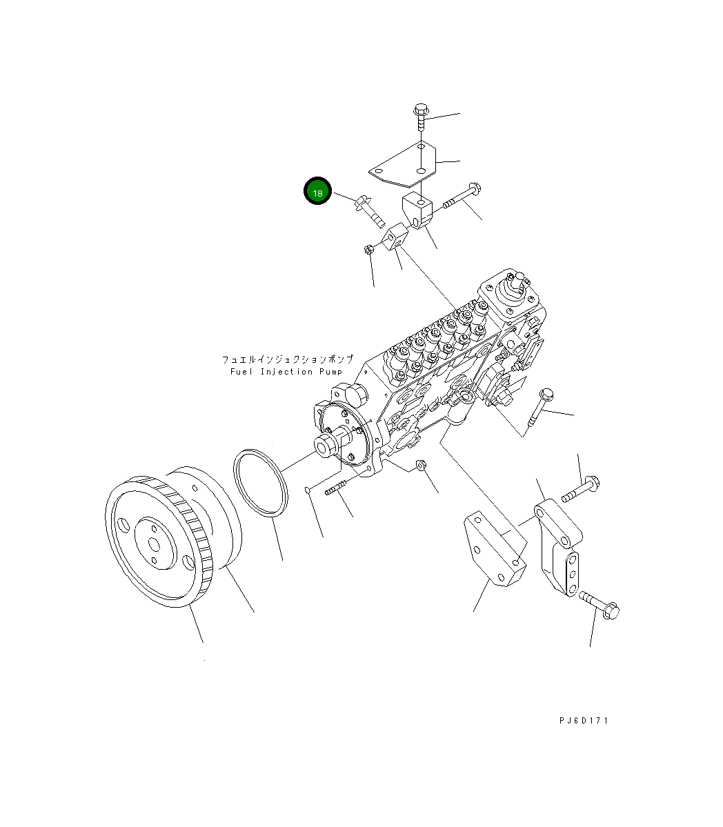 Болт 6742-01-5505 Komatsu