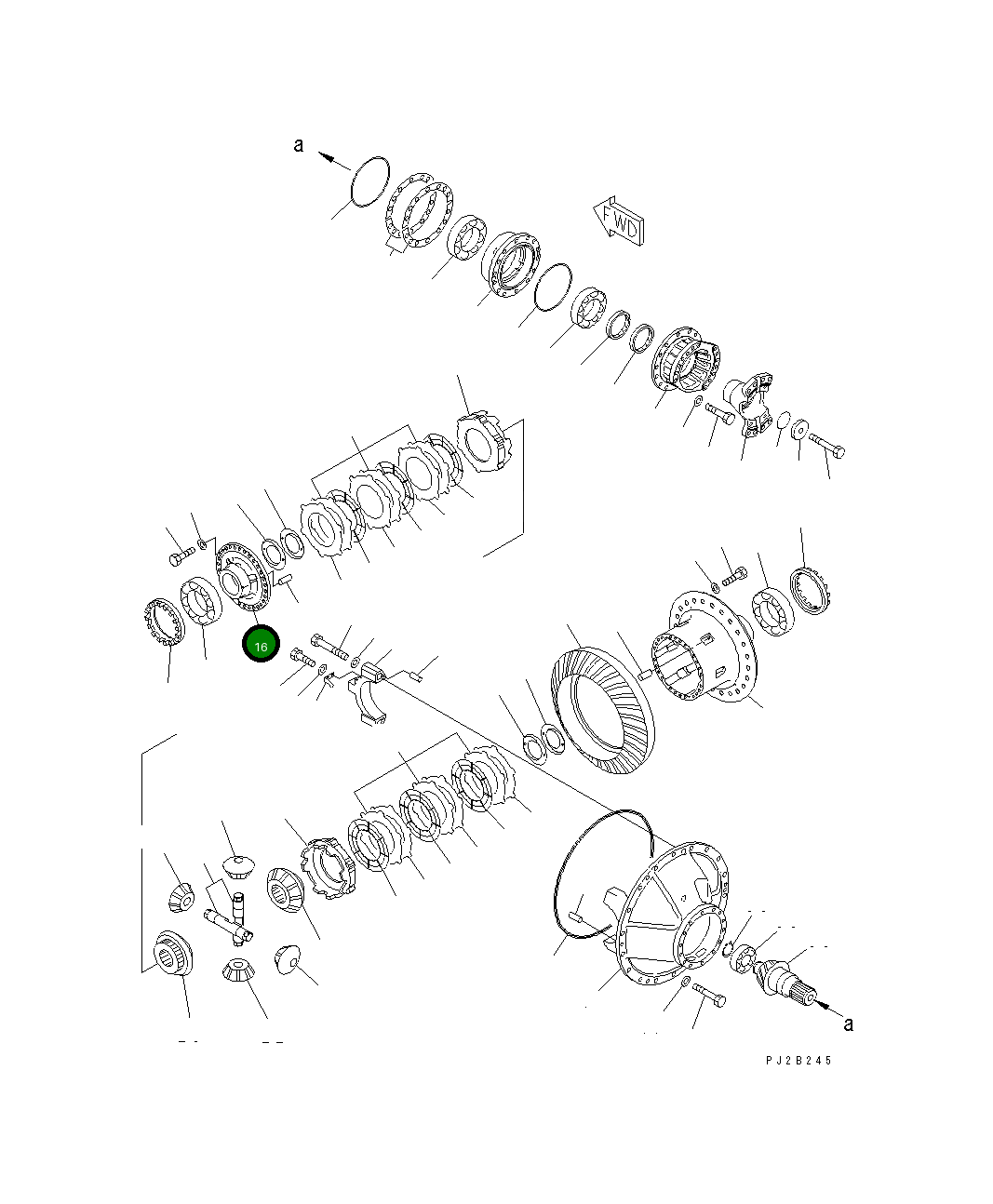Крышка 426-22-27120  Komatsu