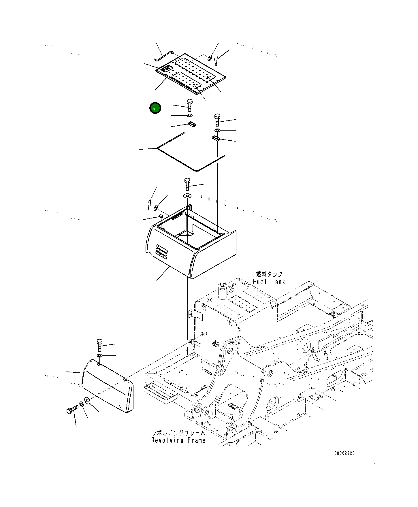Крышка 20Y5474133 Komatsu