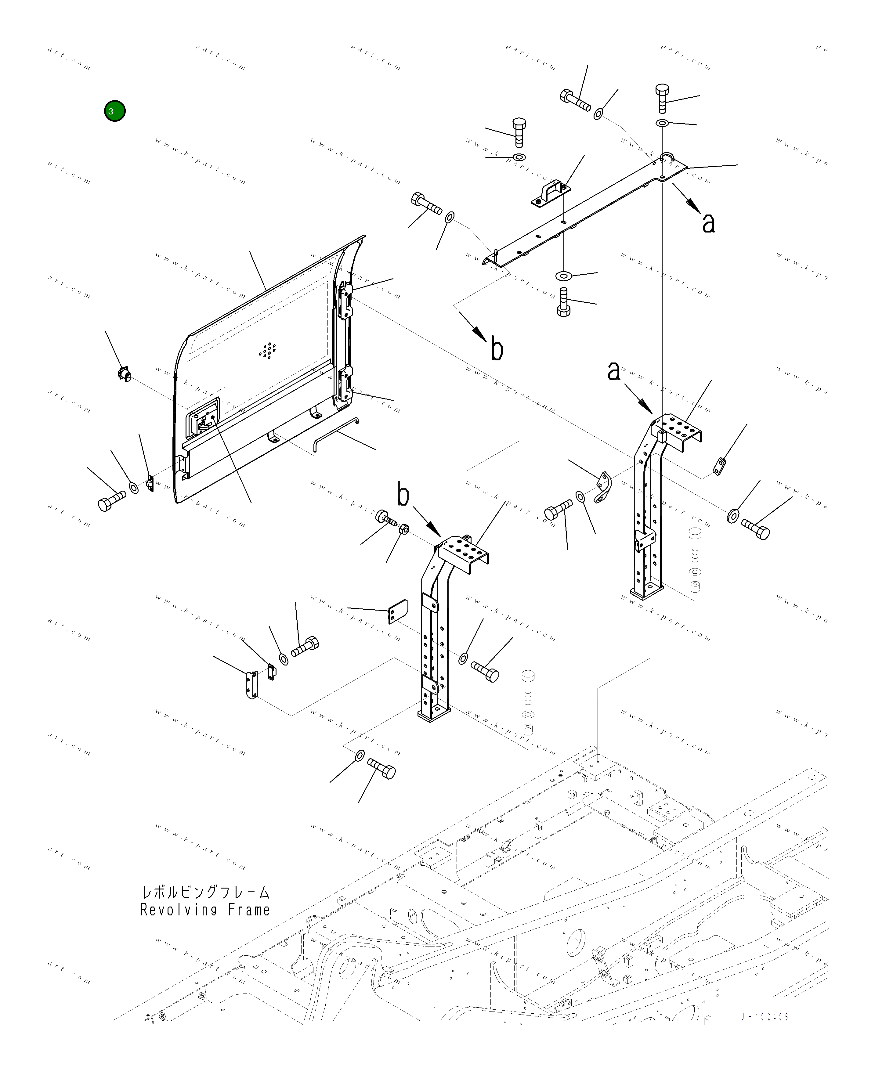 Крышка 2A6-54-12830 Komatsu