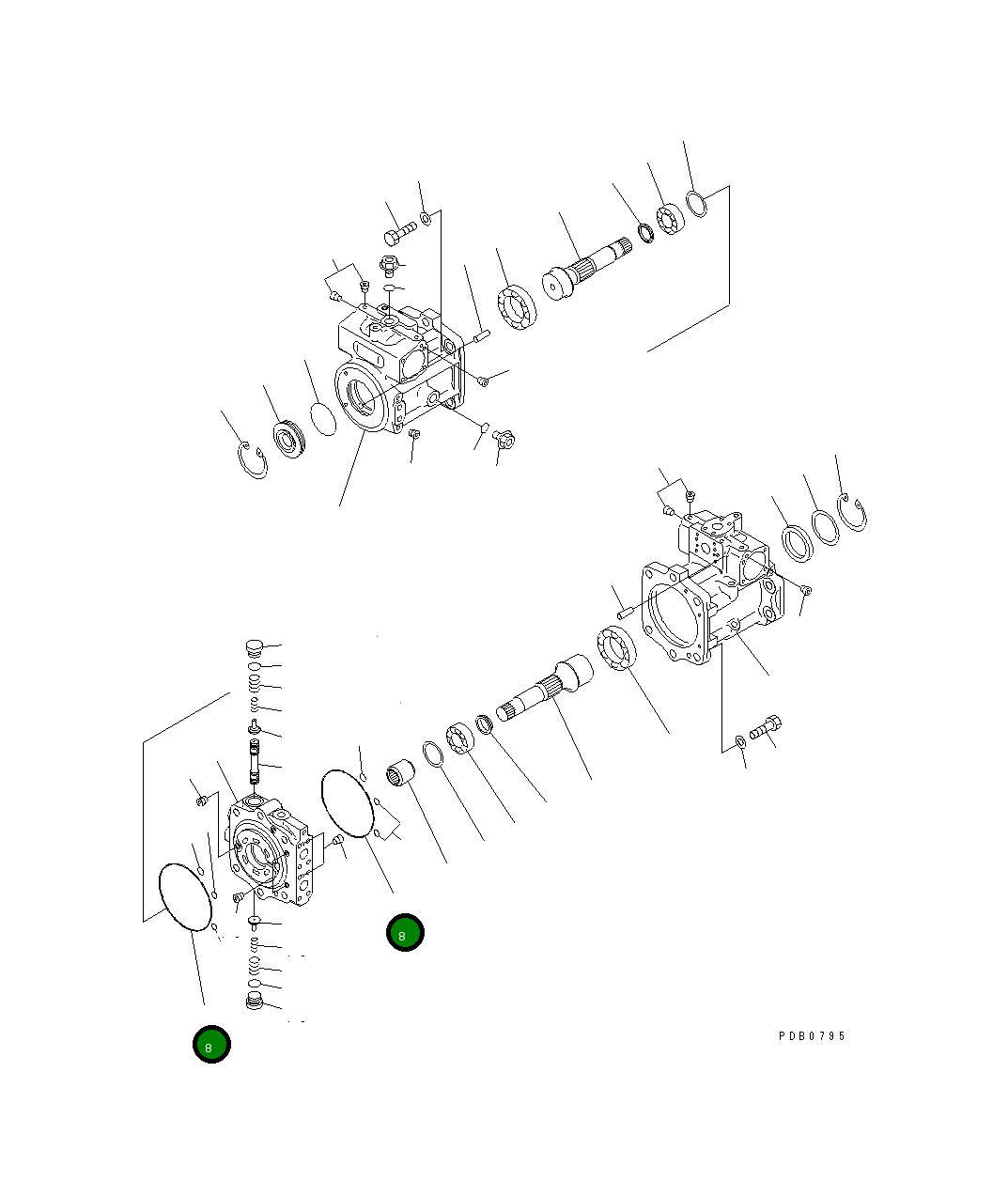Кольцо уплотнительное (O-Ring) 07000-05185 Komatsu