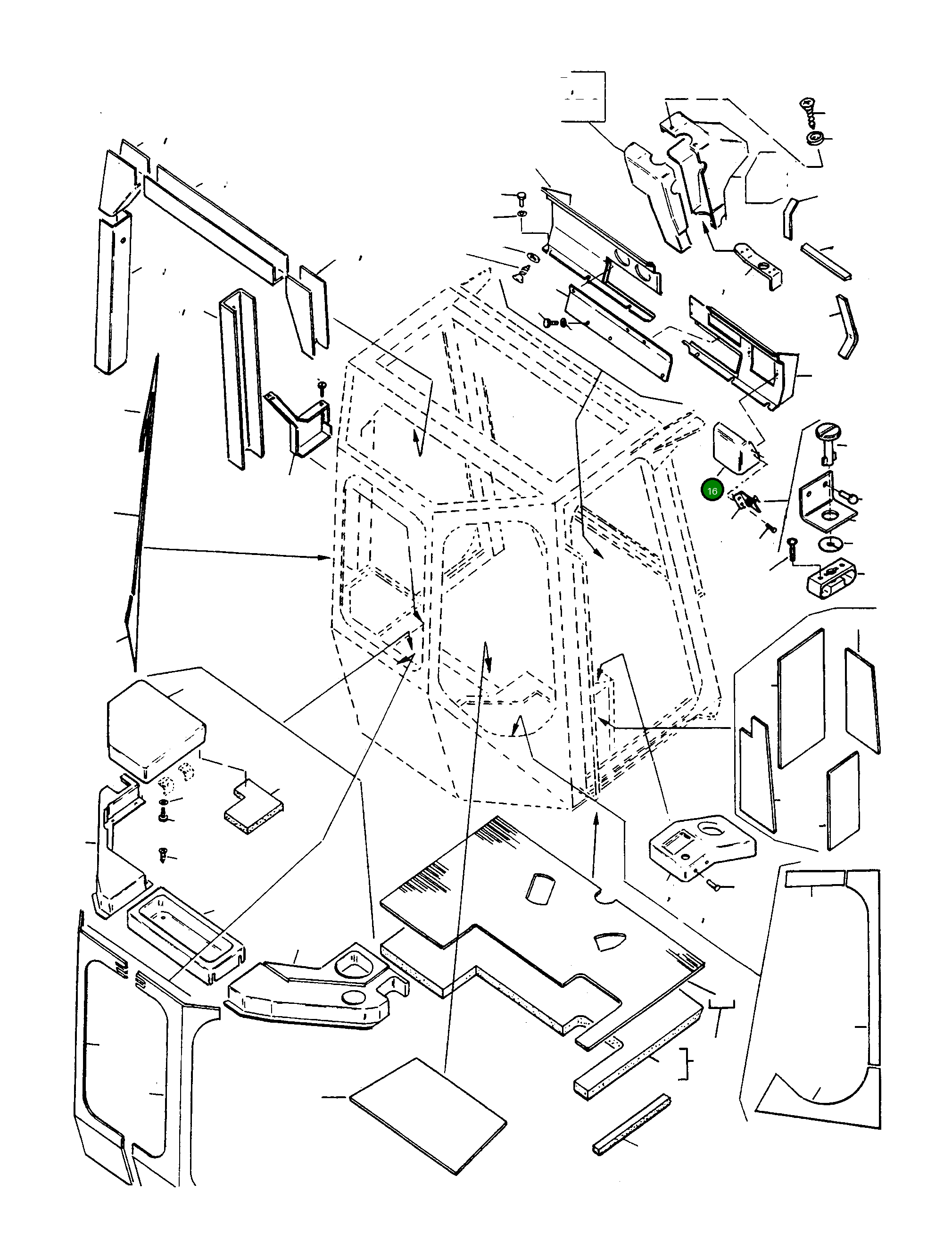 Крышка 4202063M91 Komatsu