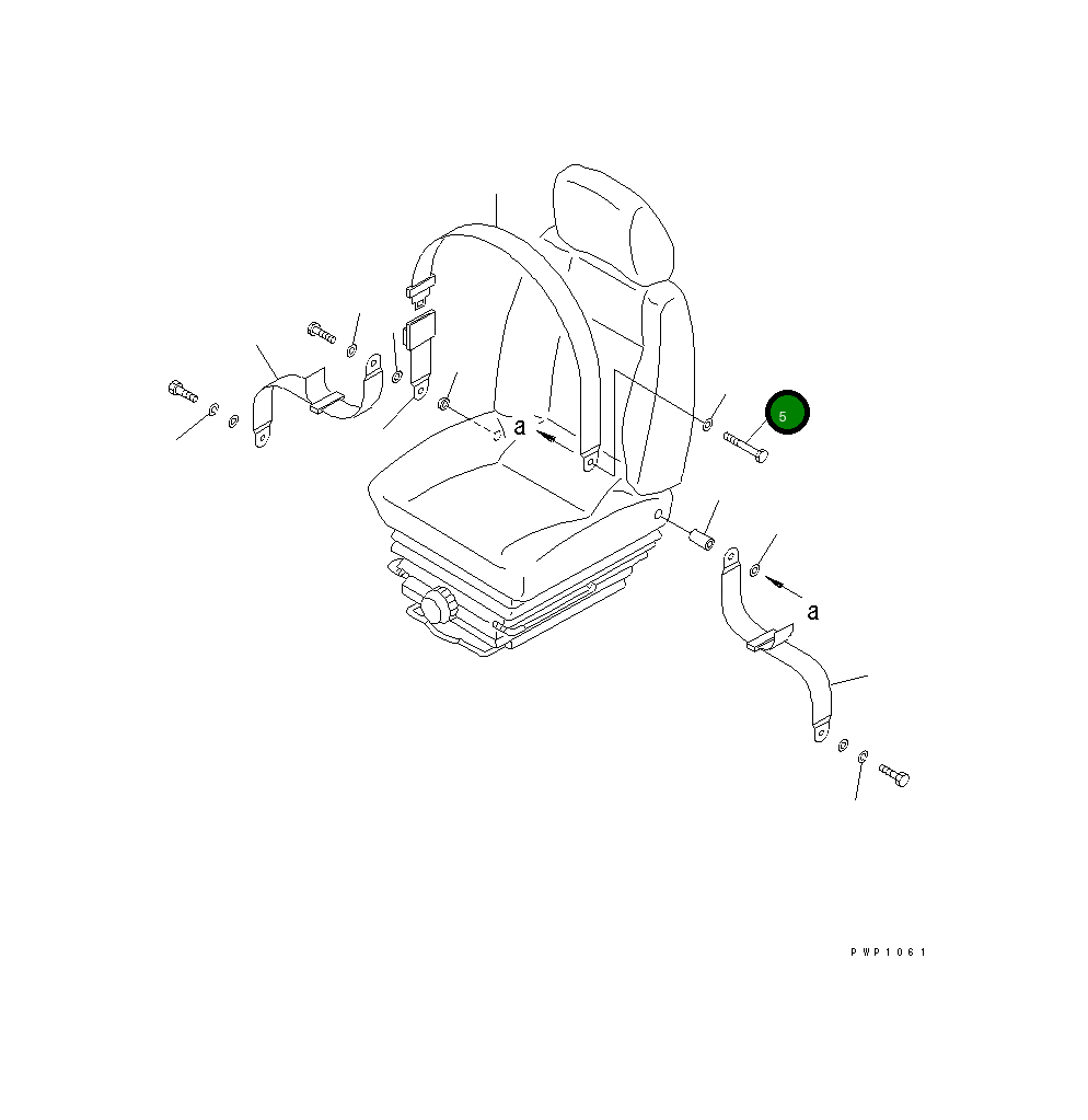 Болт 20G-57-K1171 Komatsu