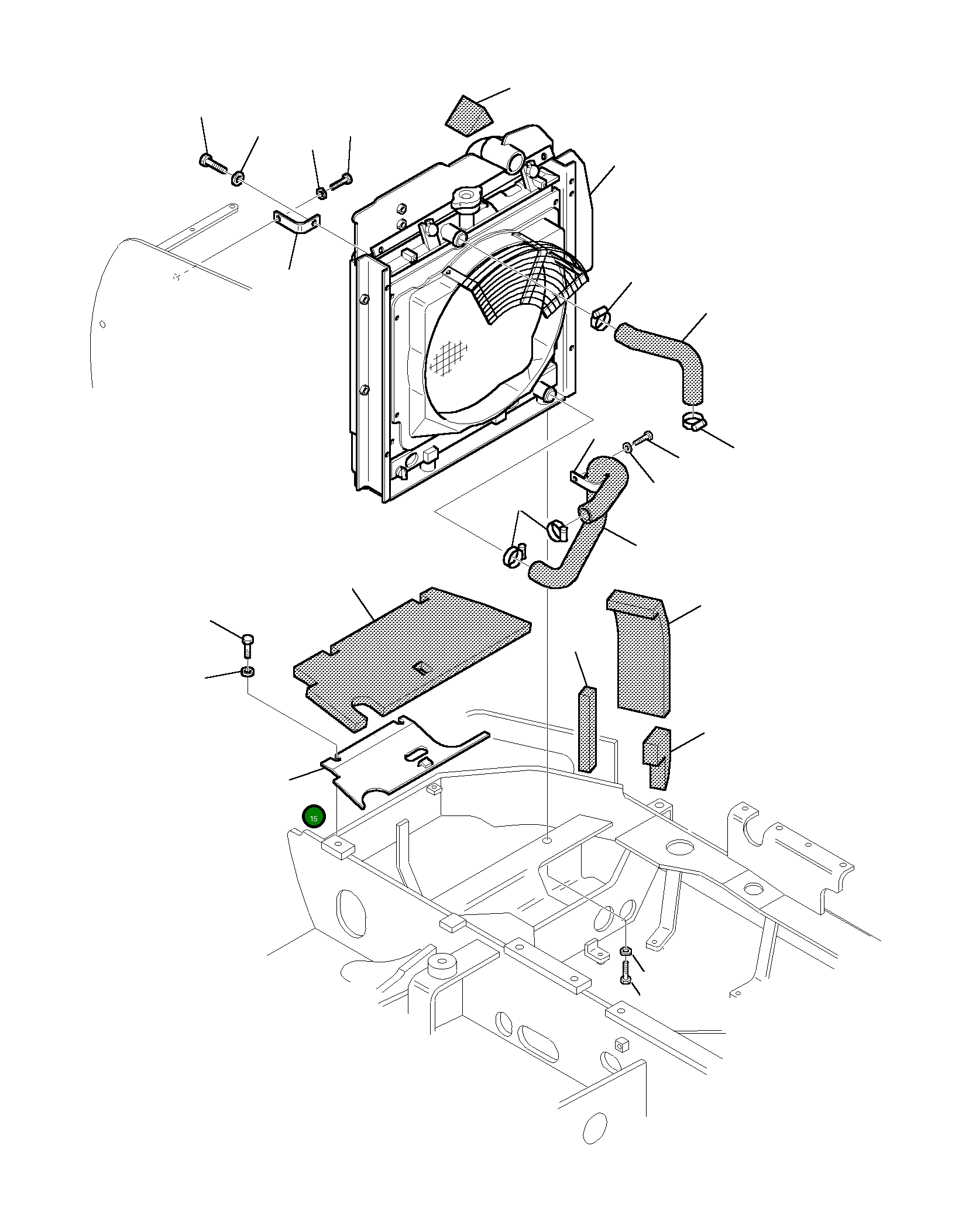 Крышка 3F3035058 Komatsu