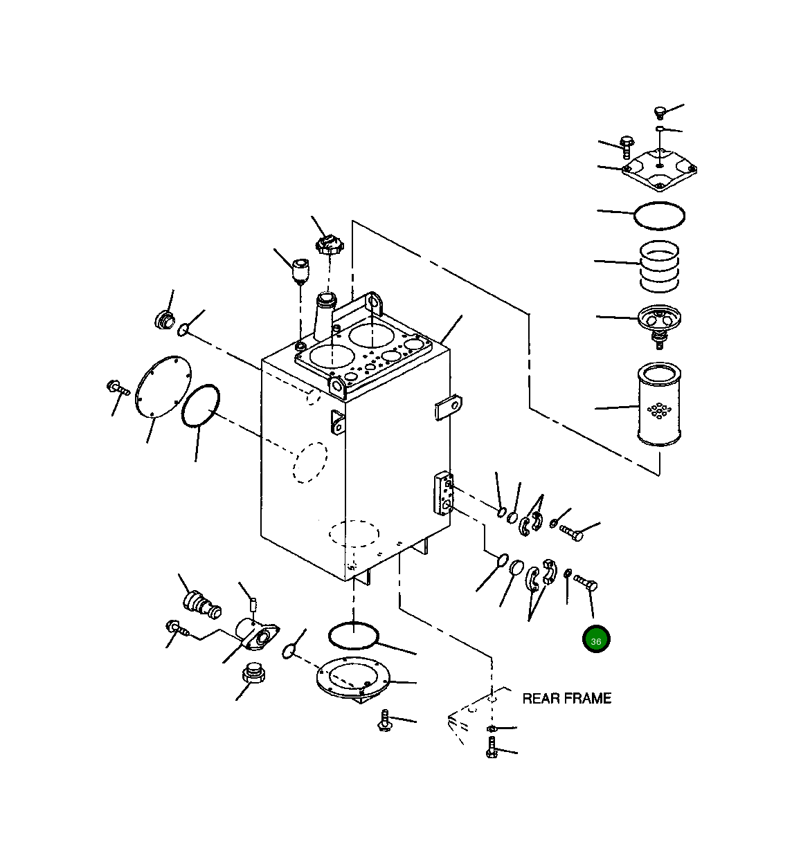 Болт 07372-21420 Komatsu