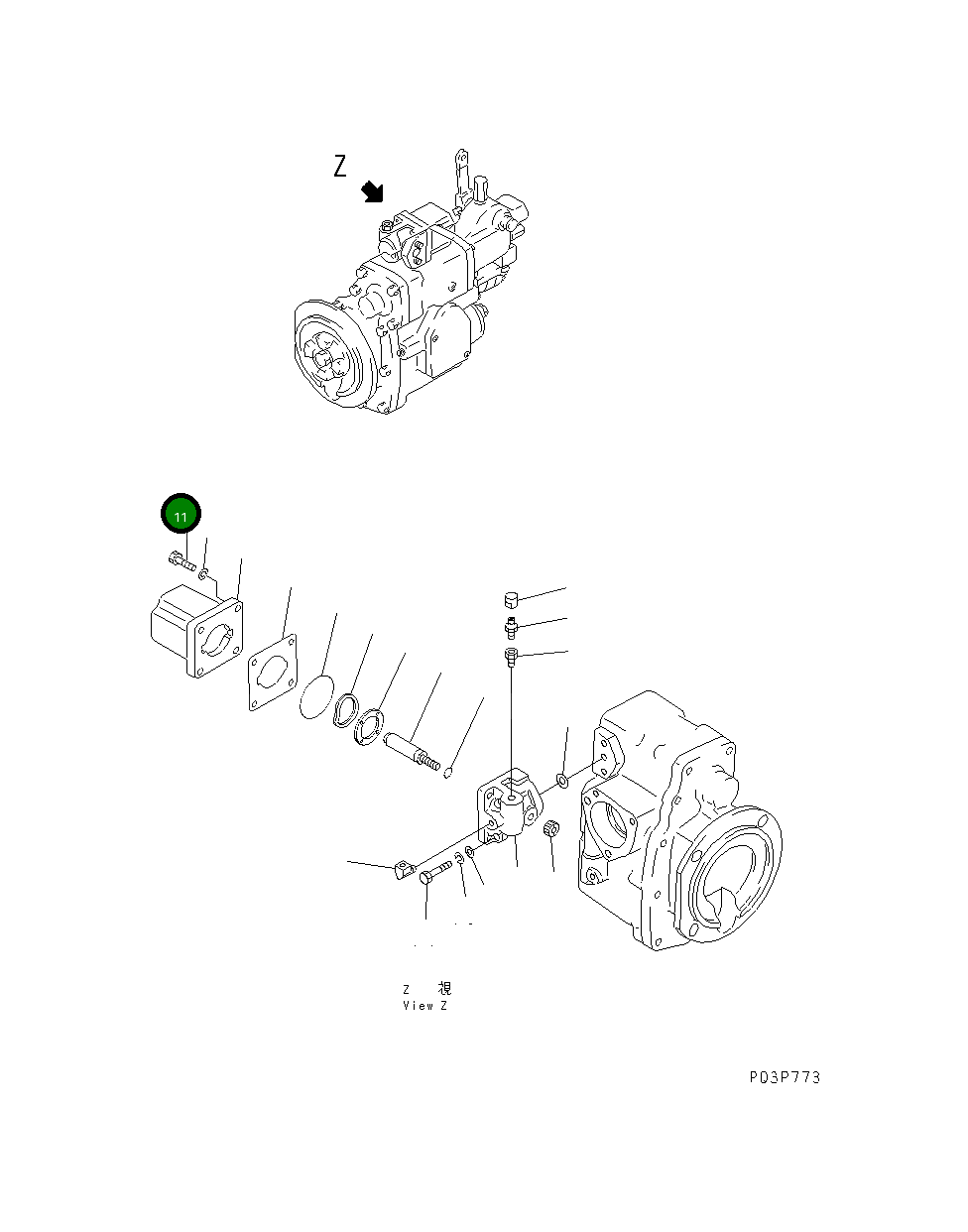 Болт 6711-71-4120  Komatsu