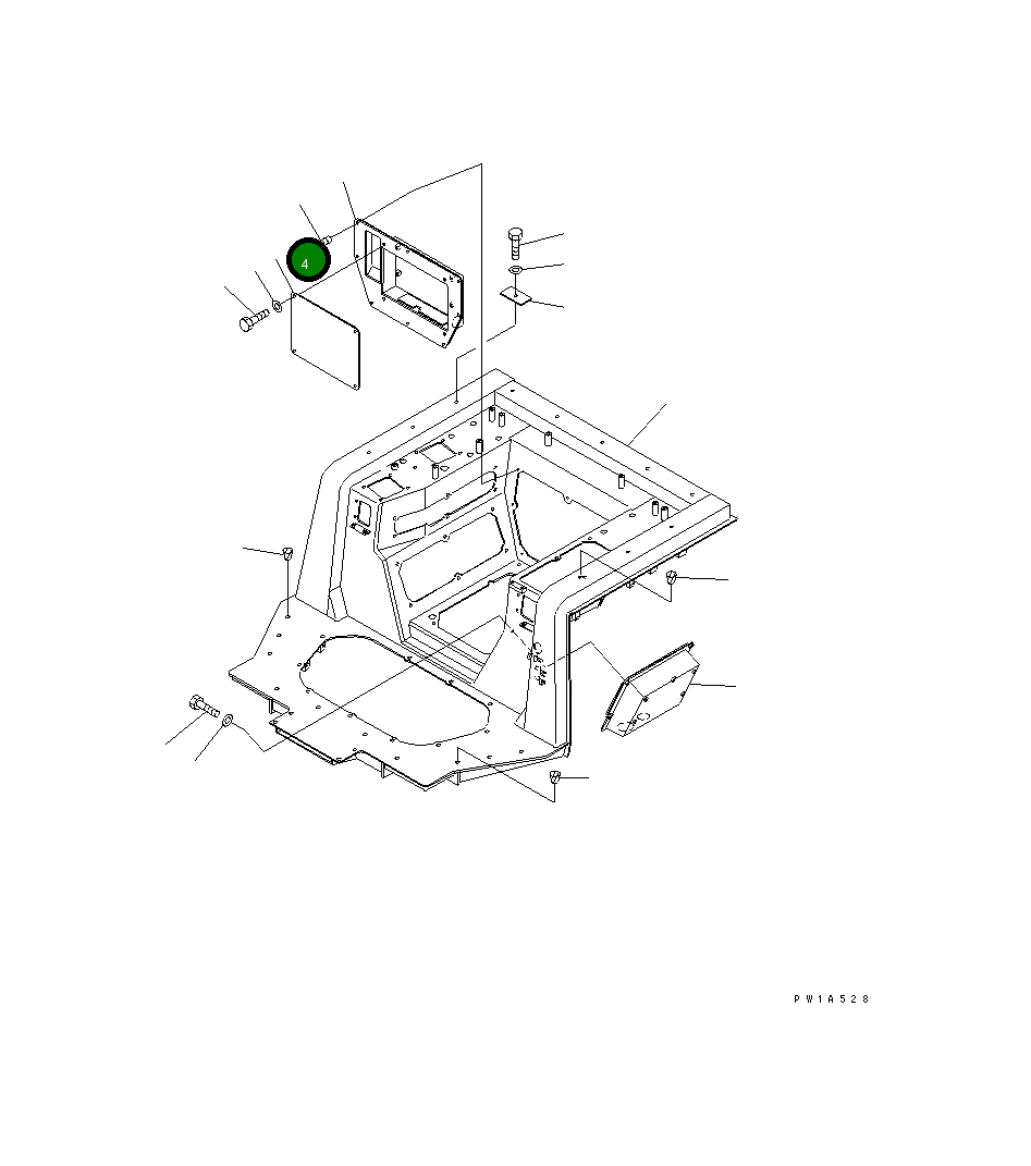 Крышка 17A-54-22140 Komatsu