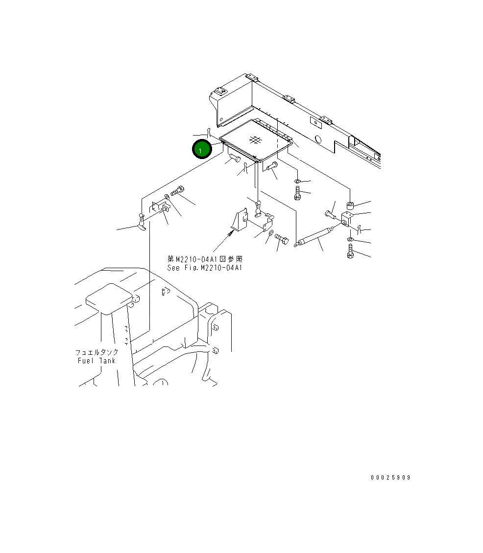 Крышка 19M-54-32311  Komatsu