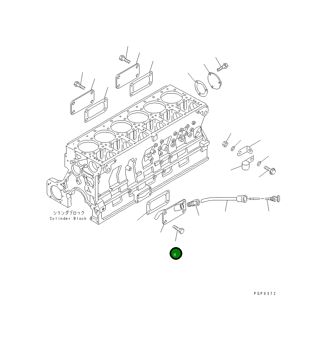 Болт CU3335044 Komatsu