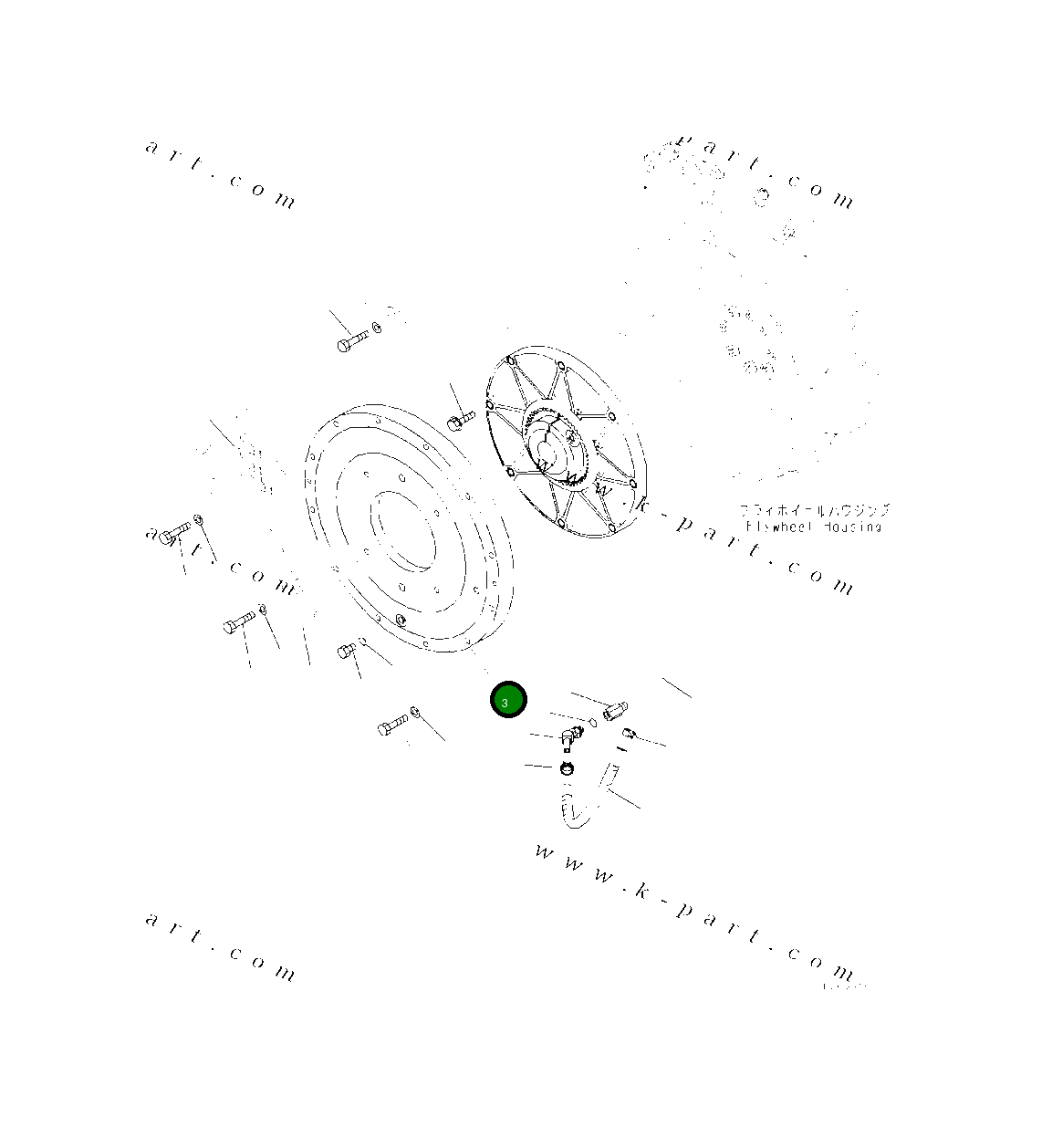 Крышка 418-12-61121 Komatsu