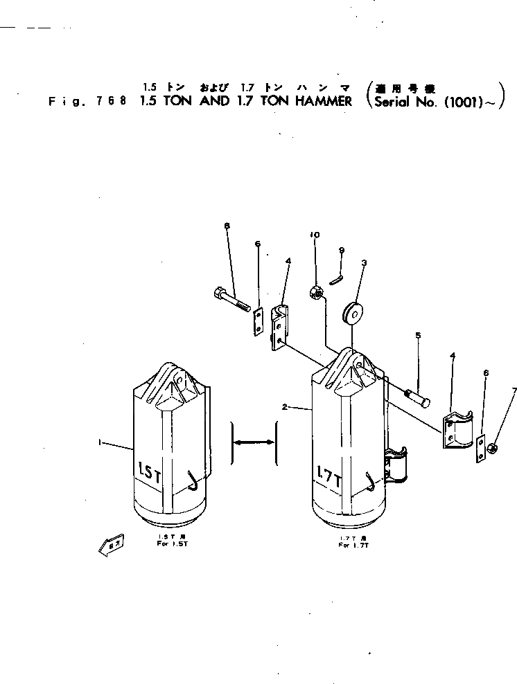 Болт 01900-10540 Komatsu