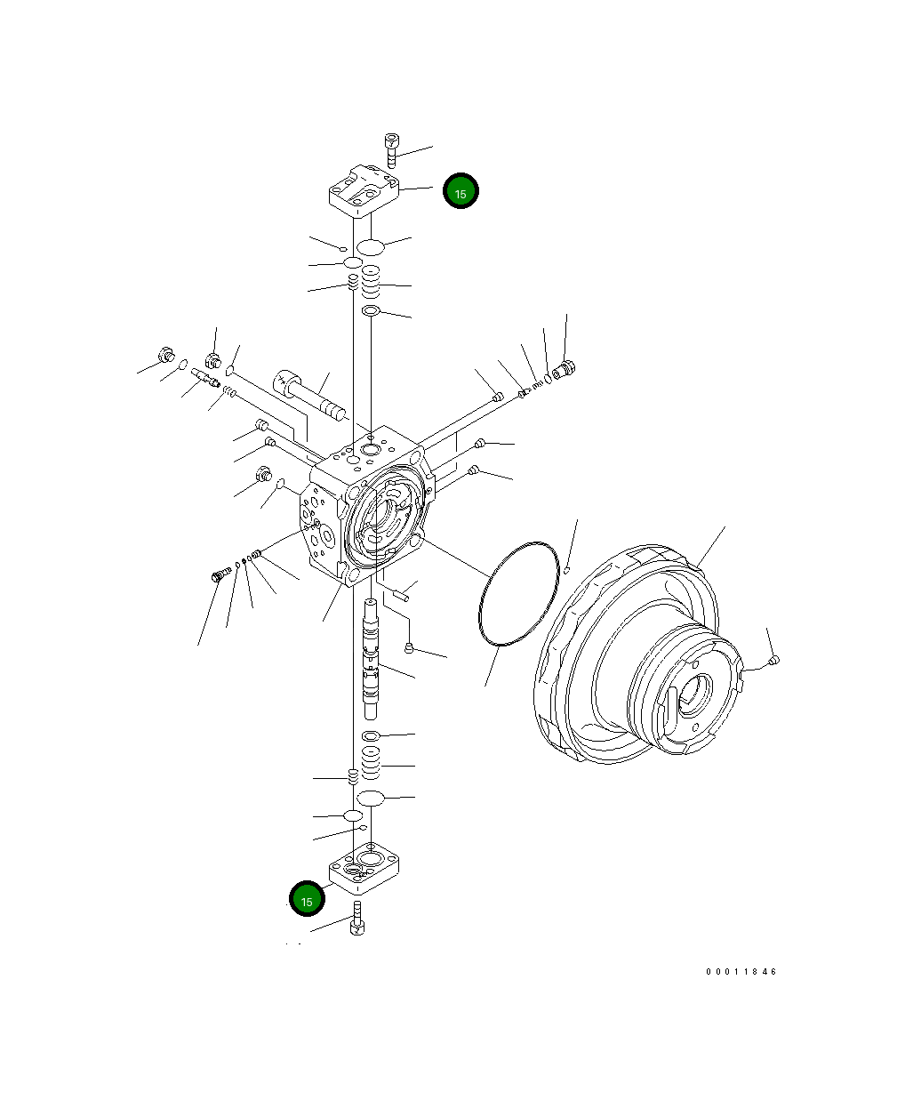 Крышка 708-8F-36311  Komatsu