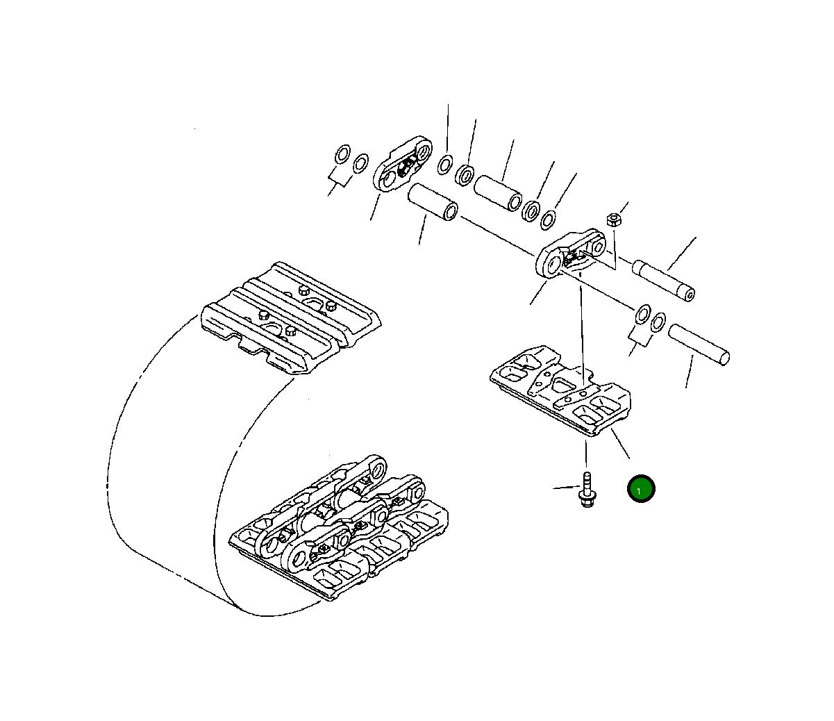 Болт 209-32-11234 Komatsu