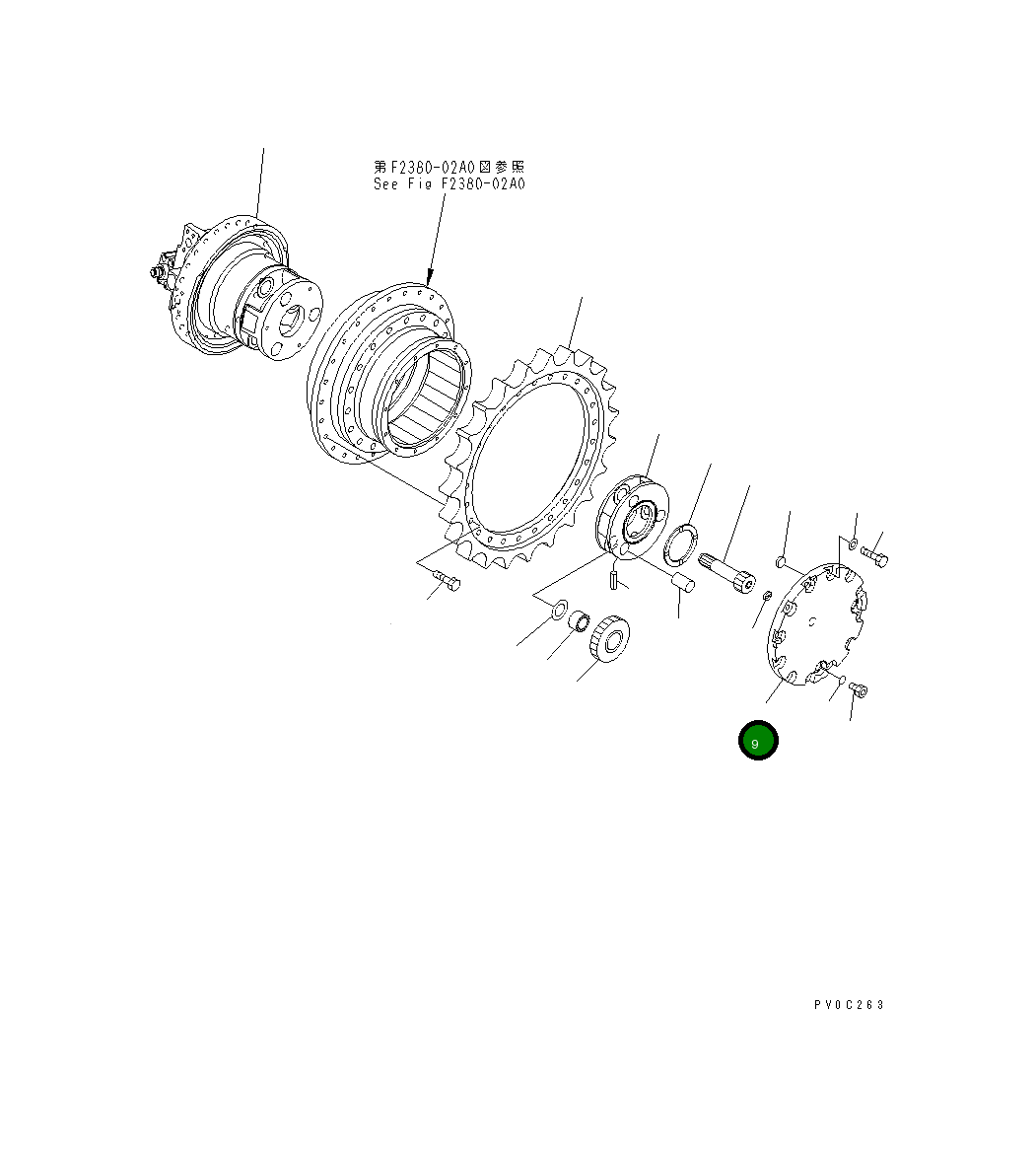 Крышка 11Y-27-11421 Komatsu