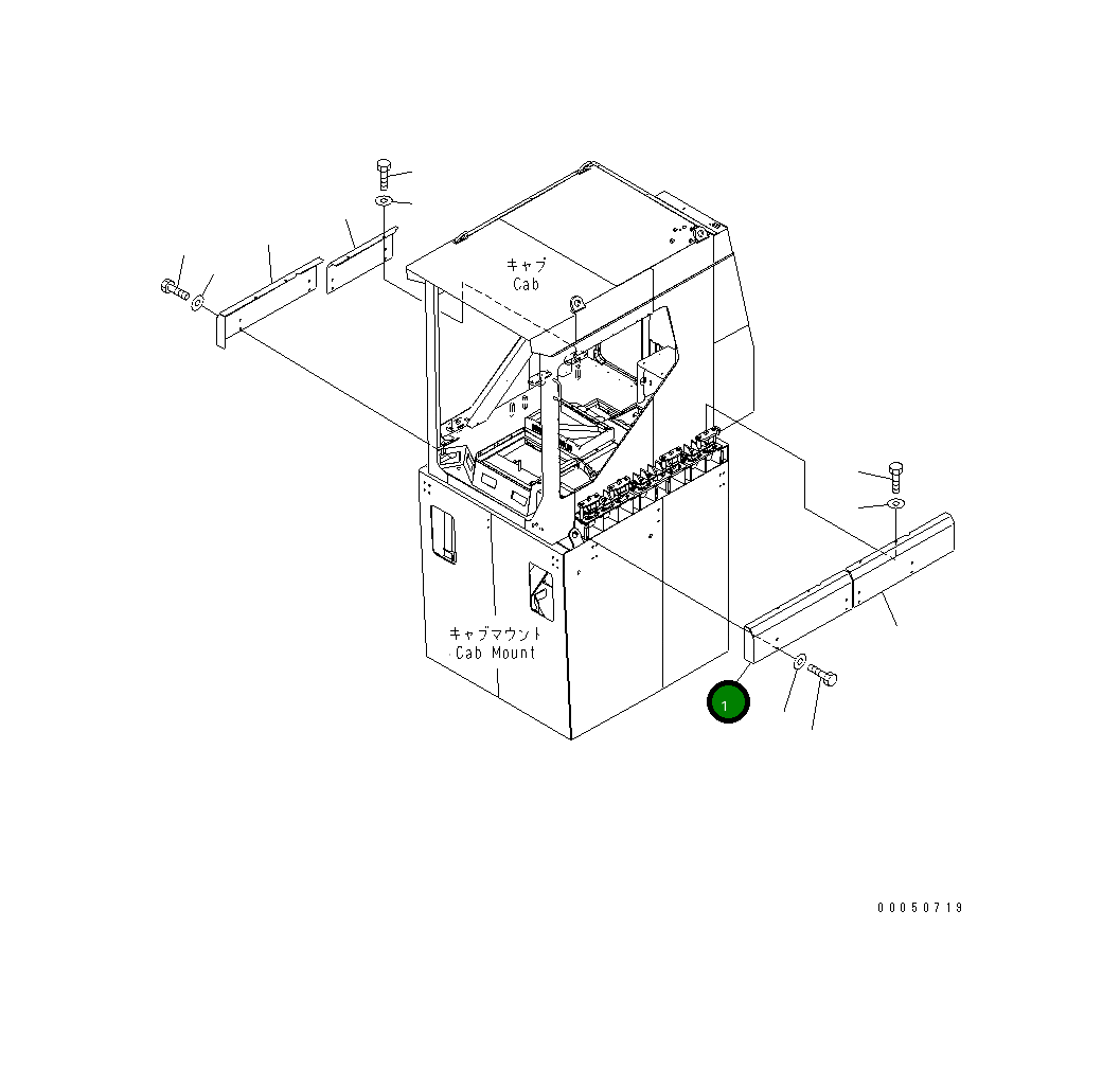 Крышка 21T-54-34131 Komatsu