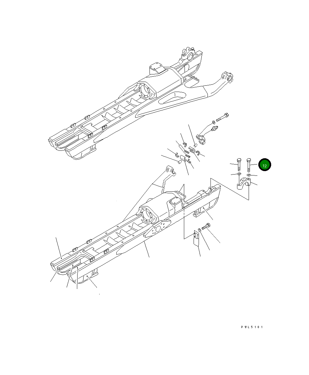 Болт 01011-82450 Komatsu