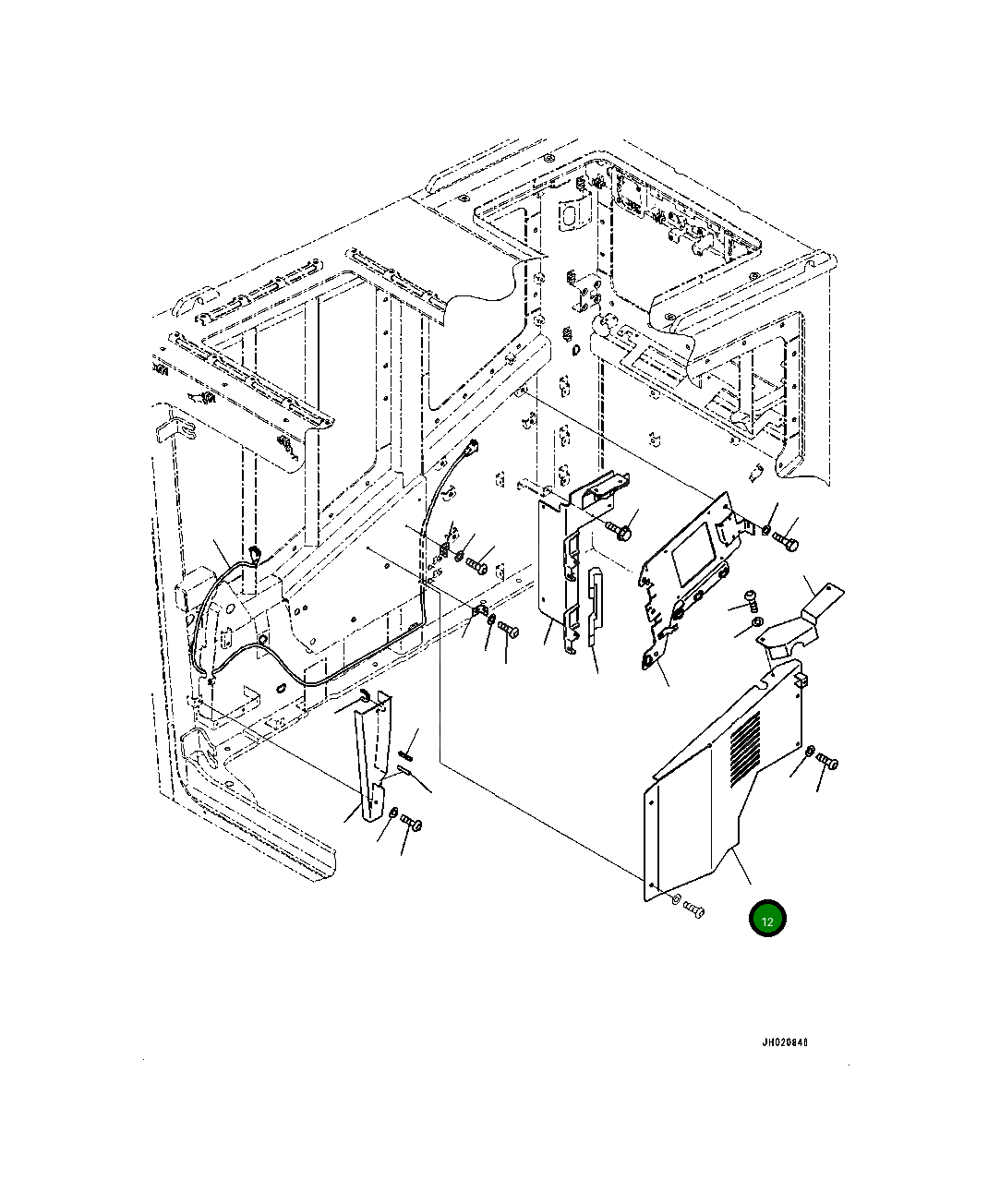 Крышка 4A2-53-14211  Komatsu