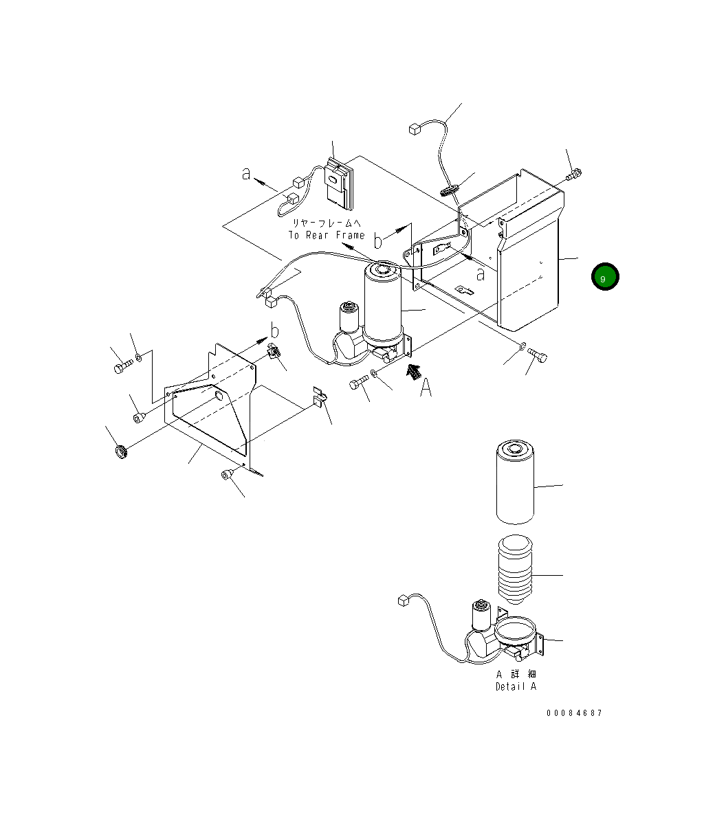 Крышка 423-S95-5110  Komatsu