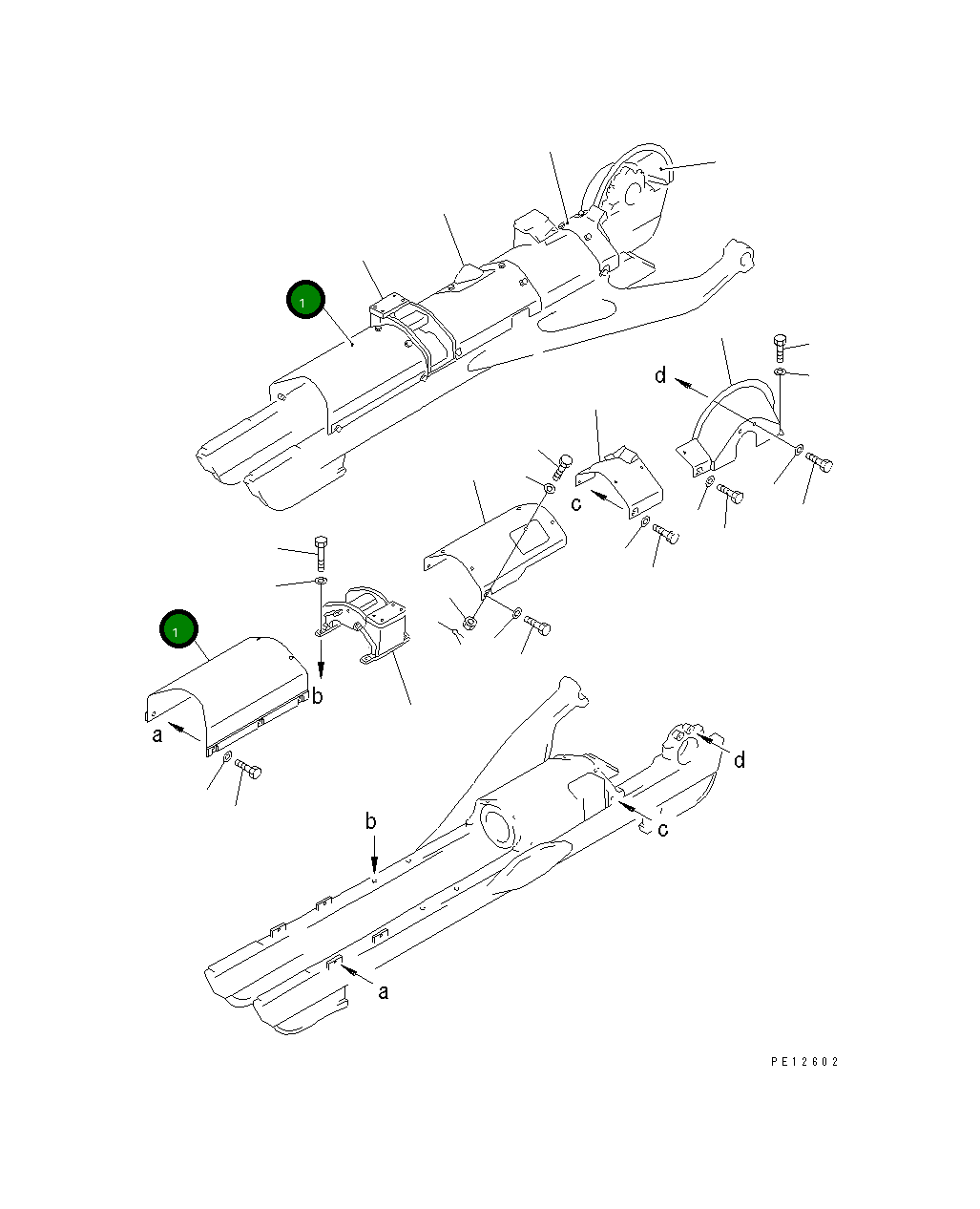 Крышка 154-30-13420 Komatsu