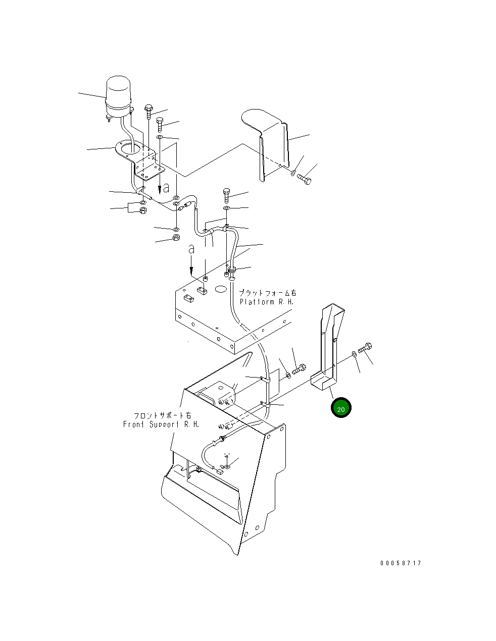 Крышка 569-85-88521 Komatsu